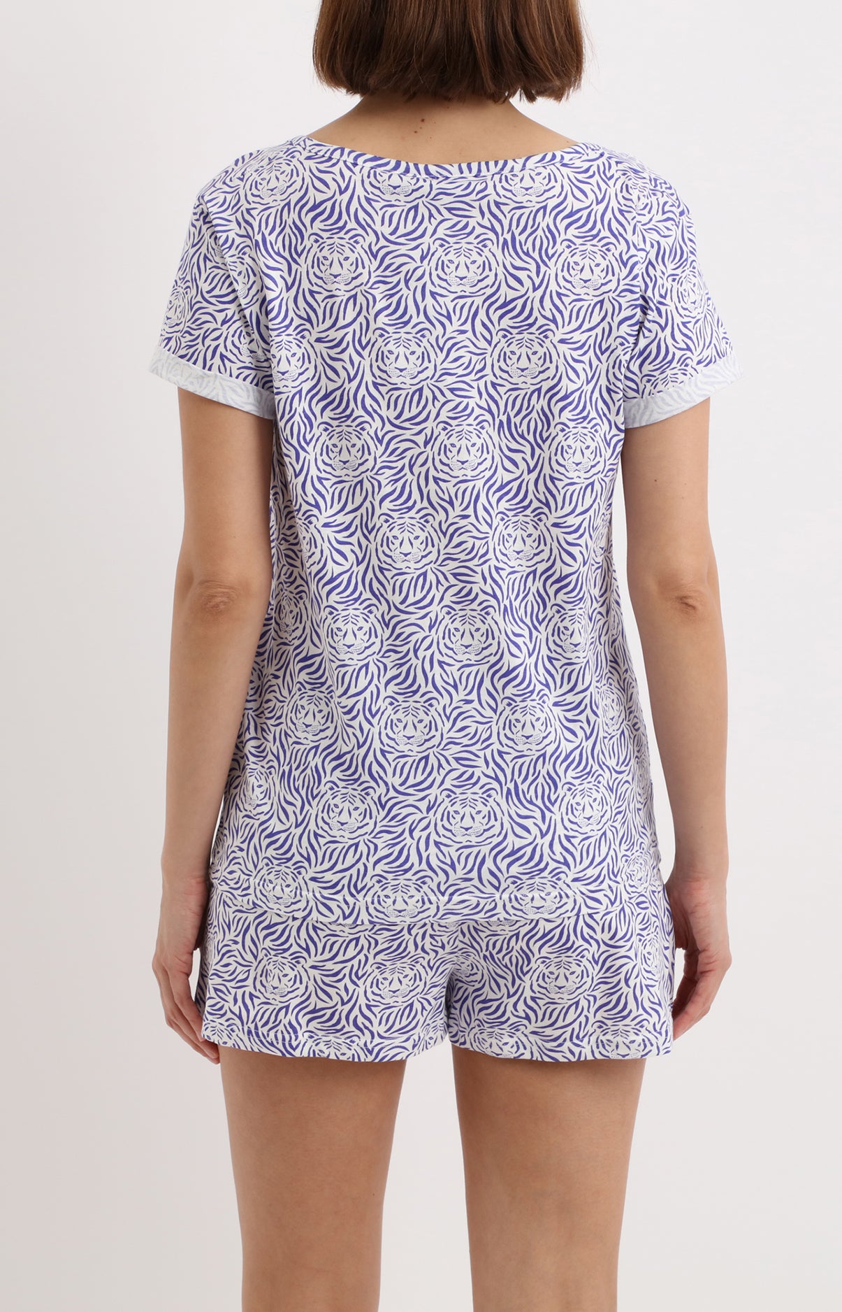 arthur-bob-pyjashort-tigre-blanc-coton-femme image 4
