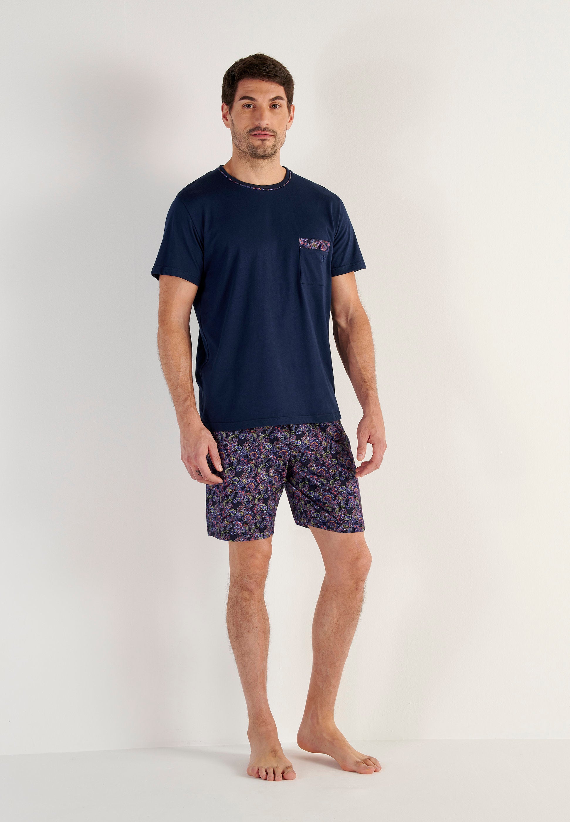 hom-modal-comfort-ringo-pyjama-court-coton-imprim image 4