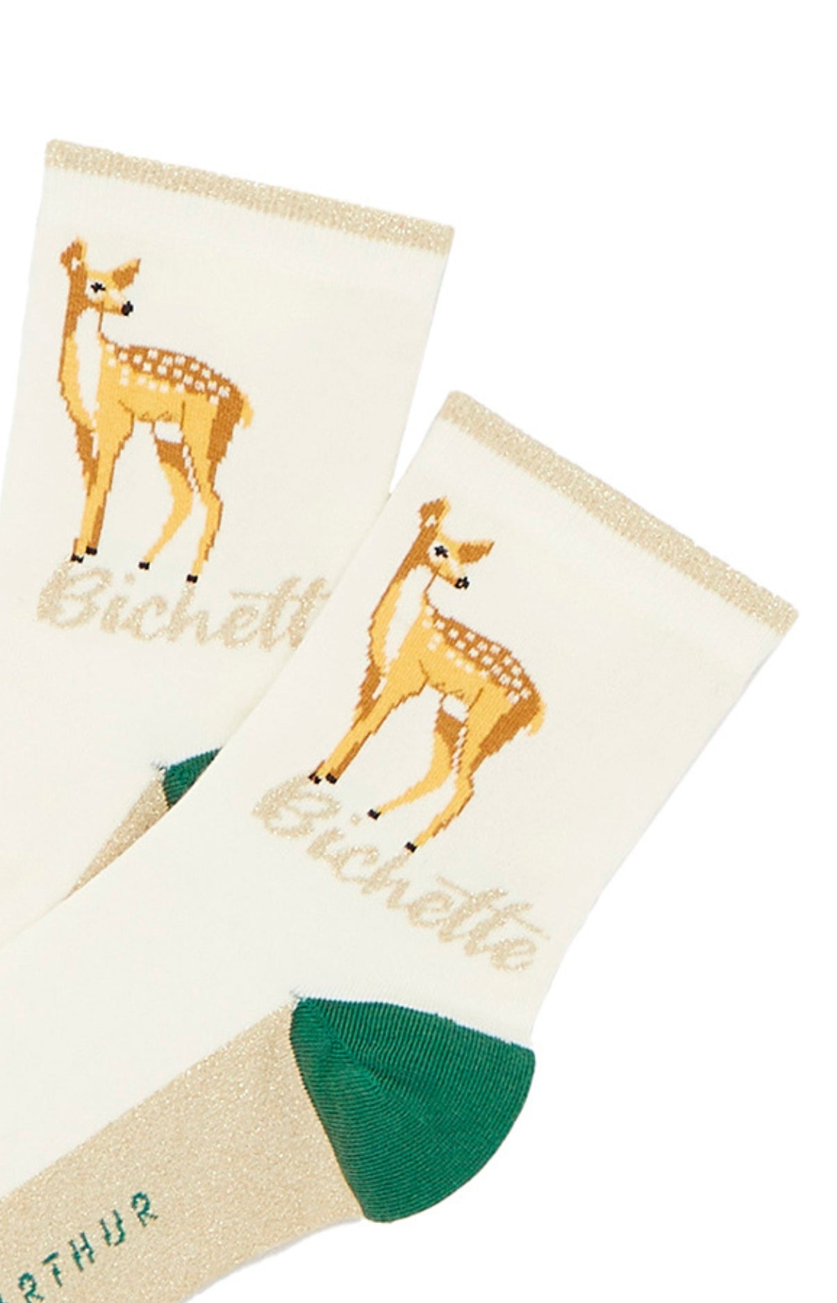 arthur-bob-bichette-chaussettes-femme-ivoire-36-40 image 2