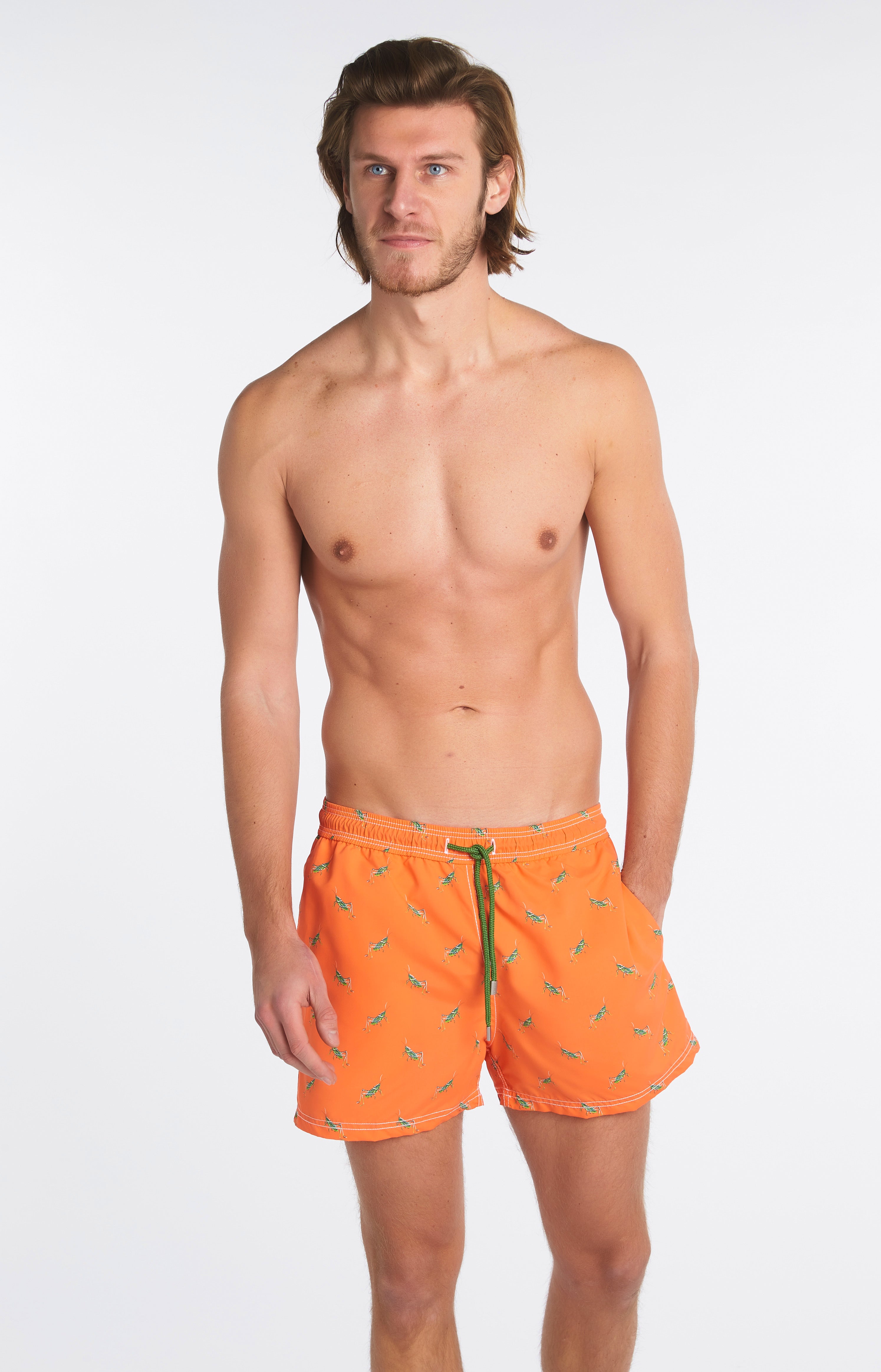 arthur-bob-cricket-short-de-bain-orange-polyester-recycl image 6