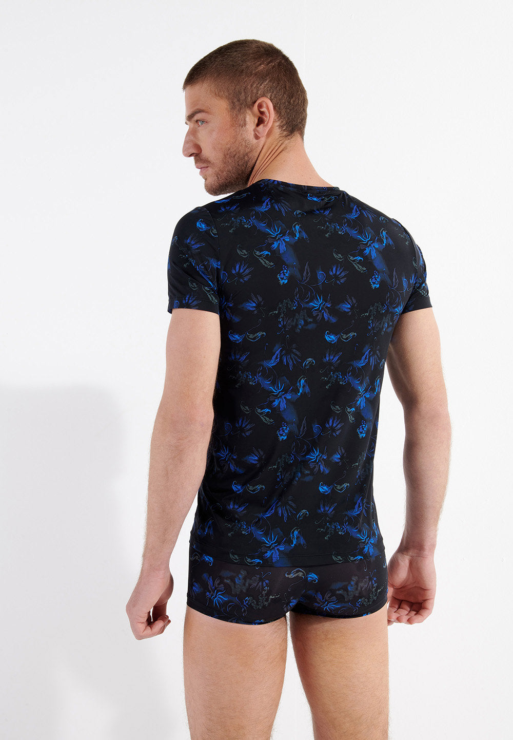 hom-grant-t-shirt-col-v-black-print-polyamide image 3