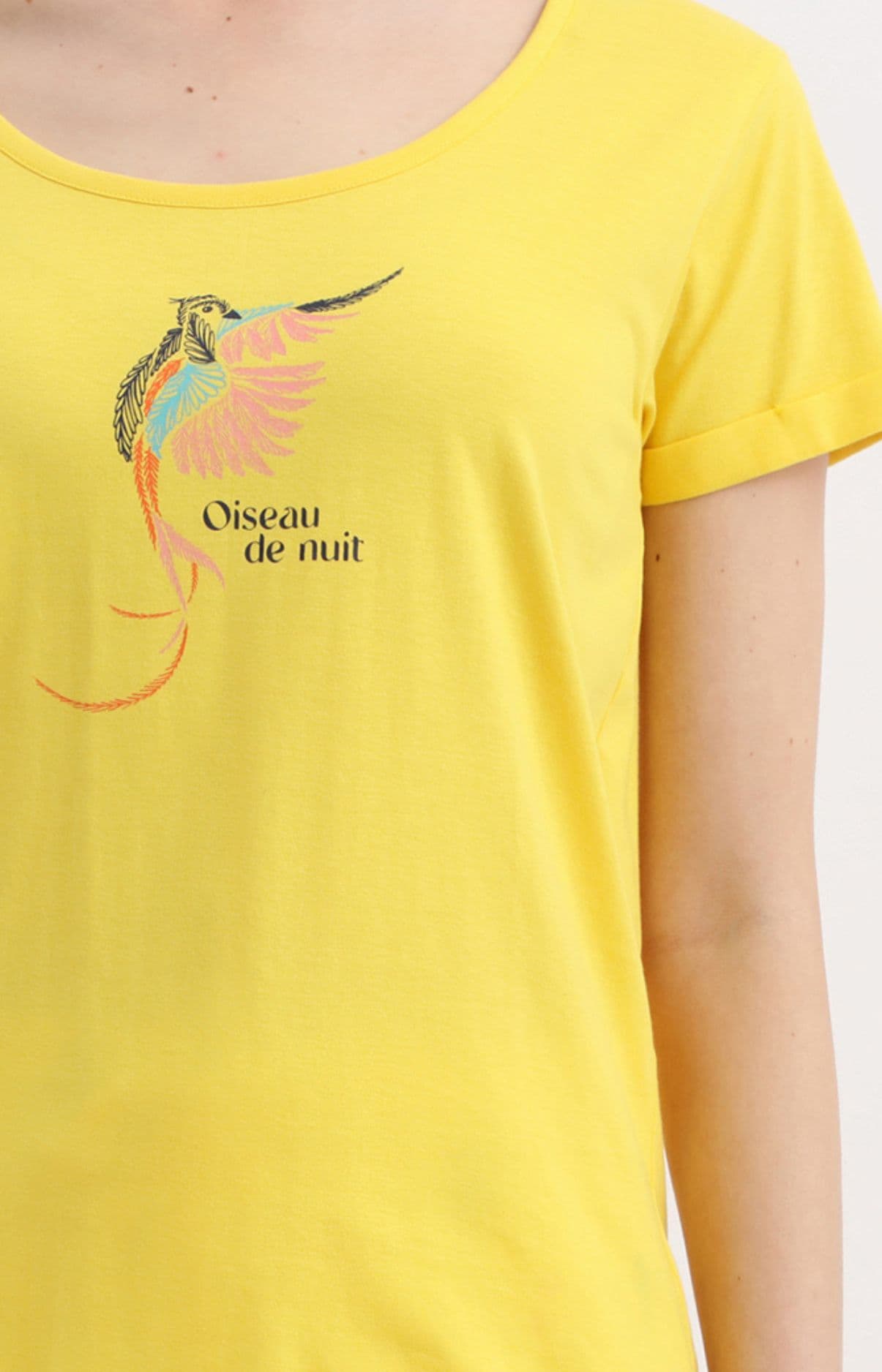arthur-bob-pyjashort-femme-blanc-oiseau-de-nuit-coton image 2