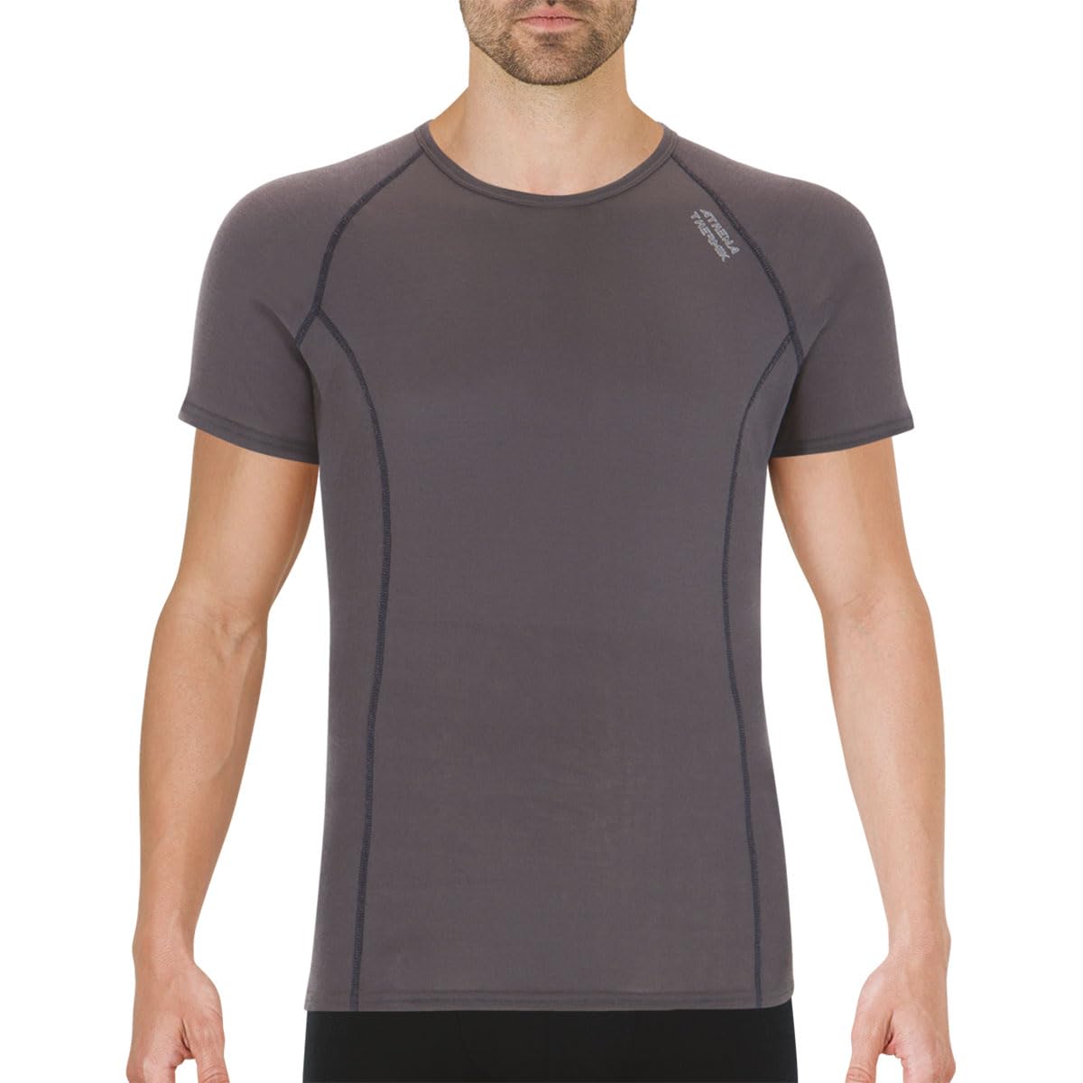 athena-thermik-t-shirt-gris-m-manches-courtes-chaud image 1