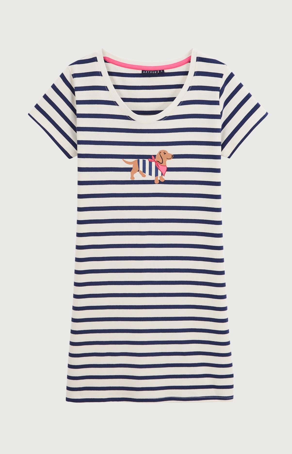 arthur-bob-tobbie-chemise-de-nuit-coton-ciel-m image 3