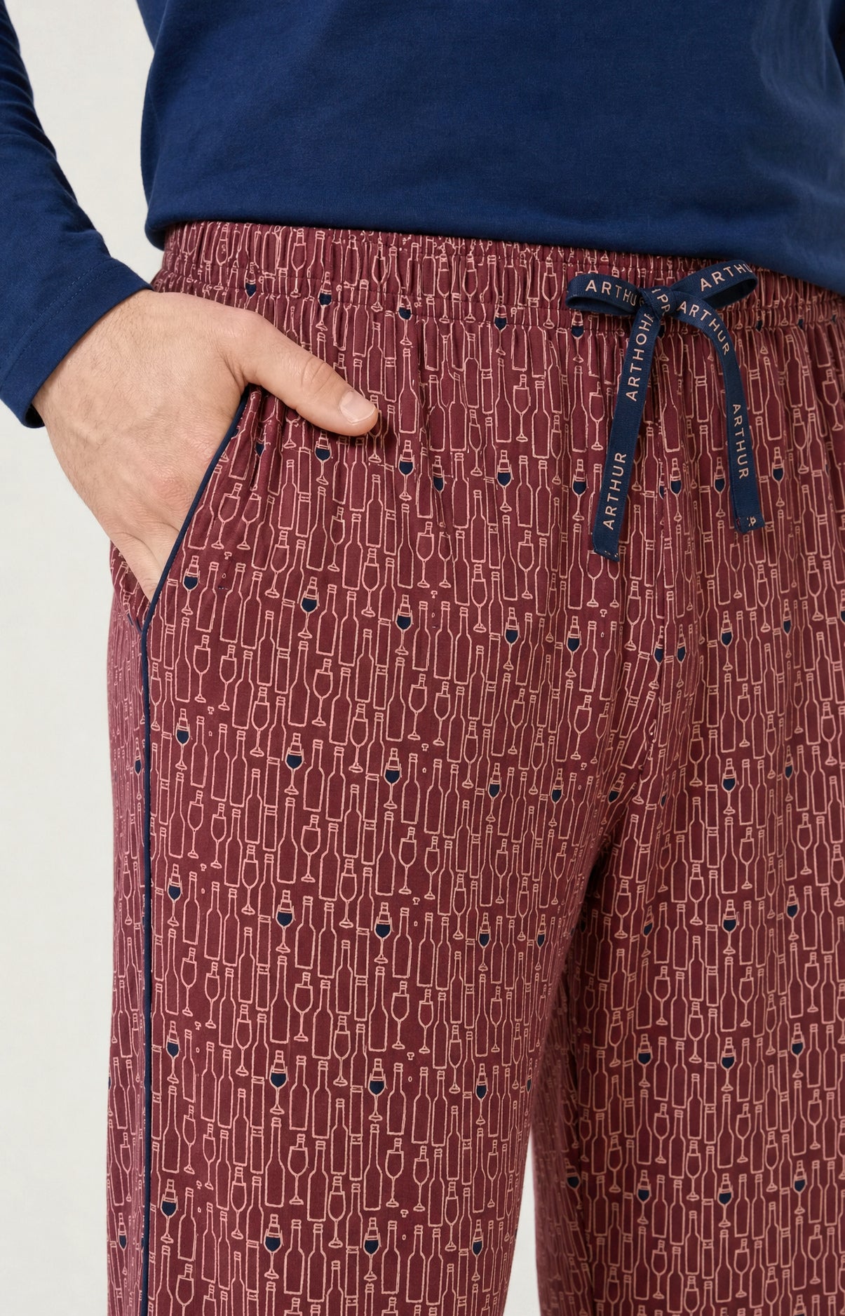 arthur-bob-mill-sim-pyjama-bordeaux-coton-pais image 5