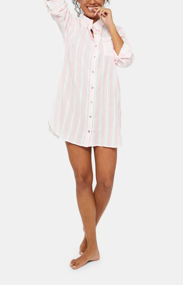 arthur-bob-robe-rayure-lison-coton-blanc-t1 image 1