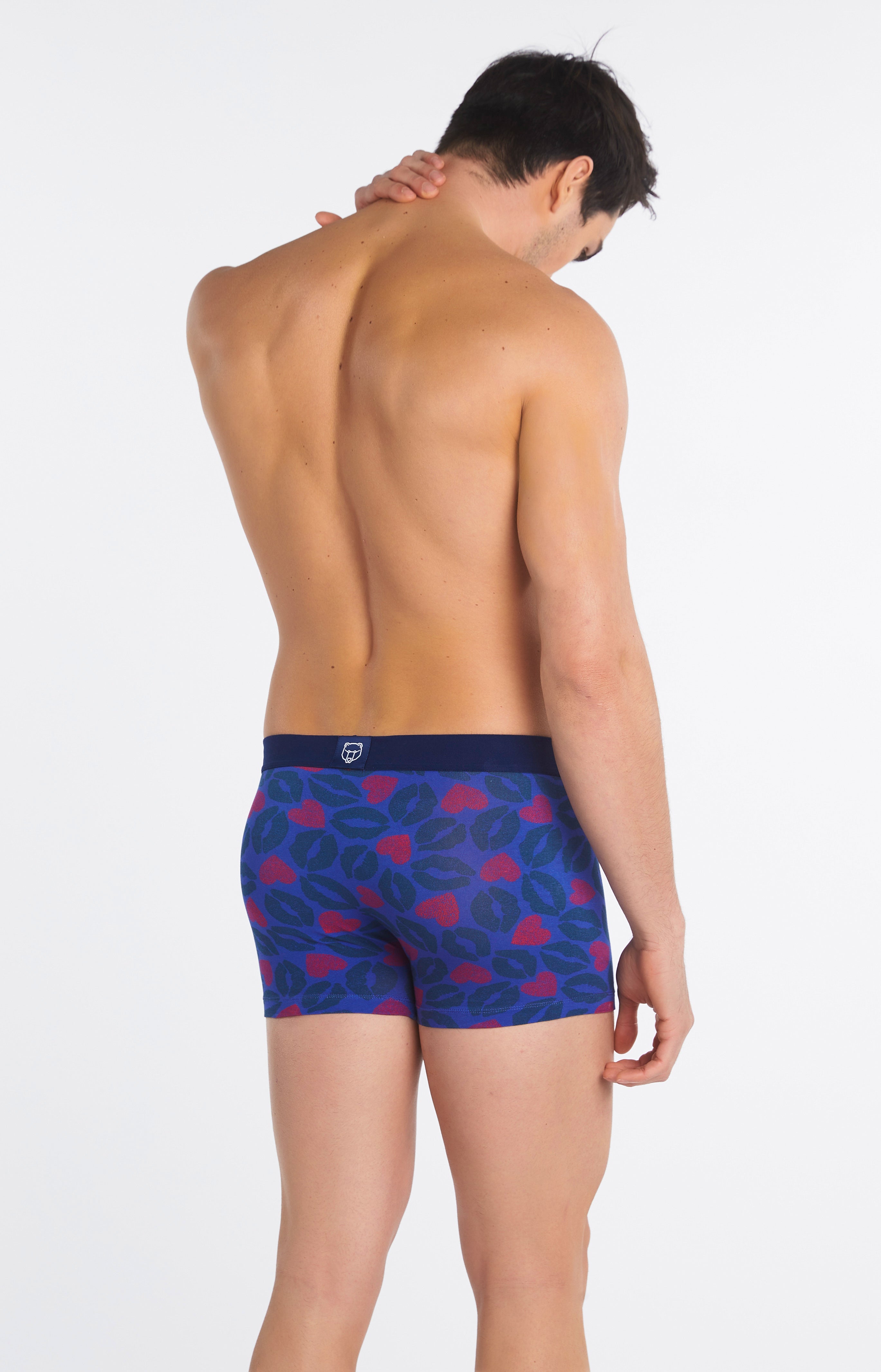 arthur-bob-bisous-boxer-homme-marine-coton-bio image 6