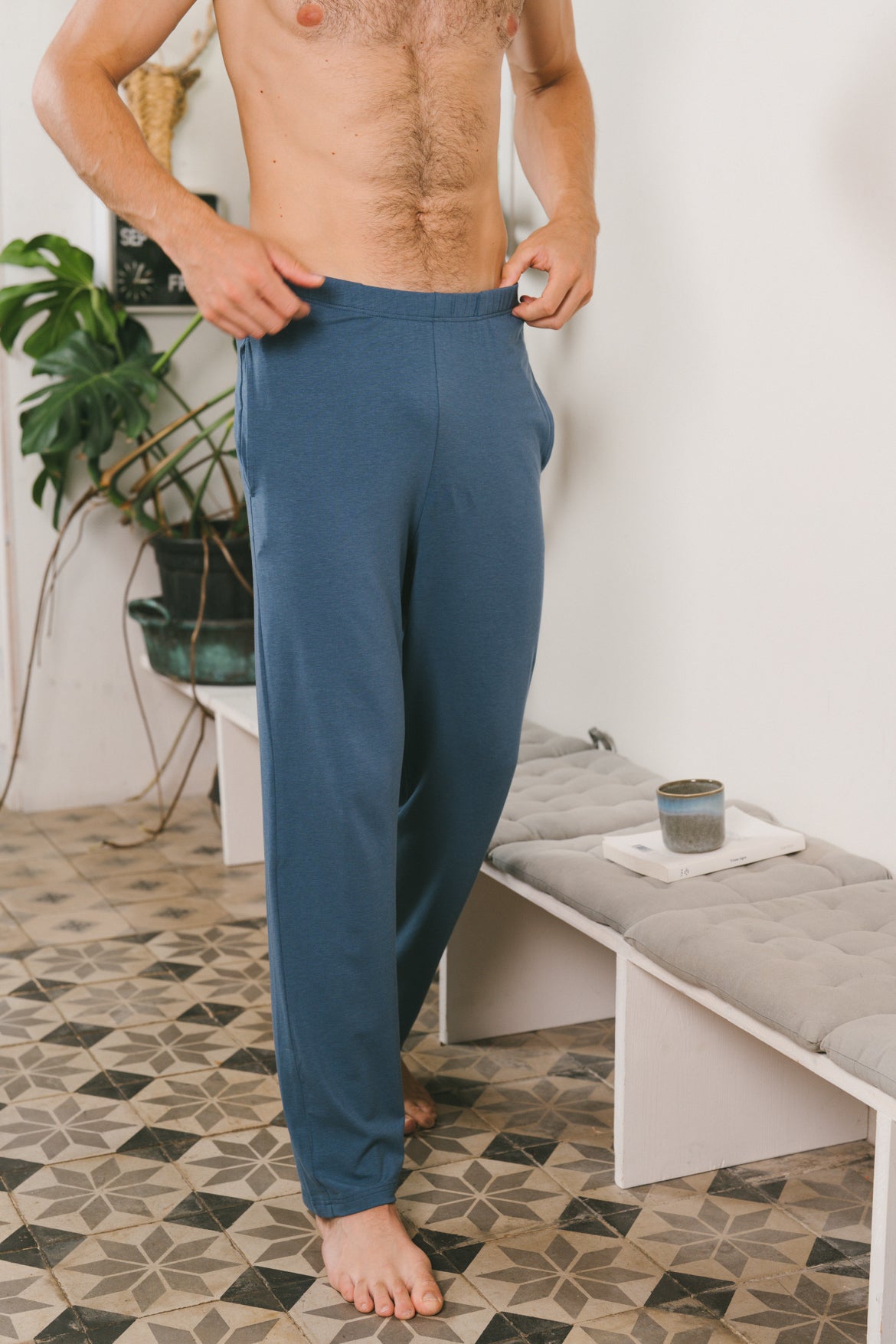 p-trone-pantalon-de-pyjama-homme-bleu-c-rul-en-tencel image 7