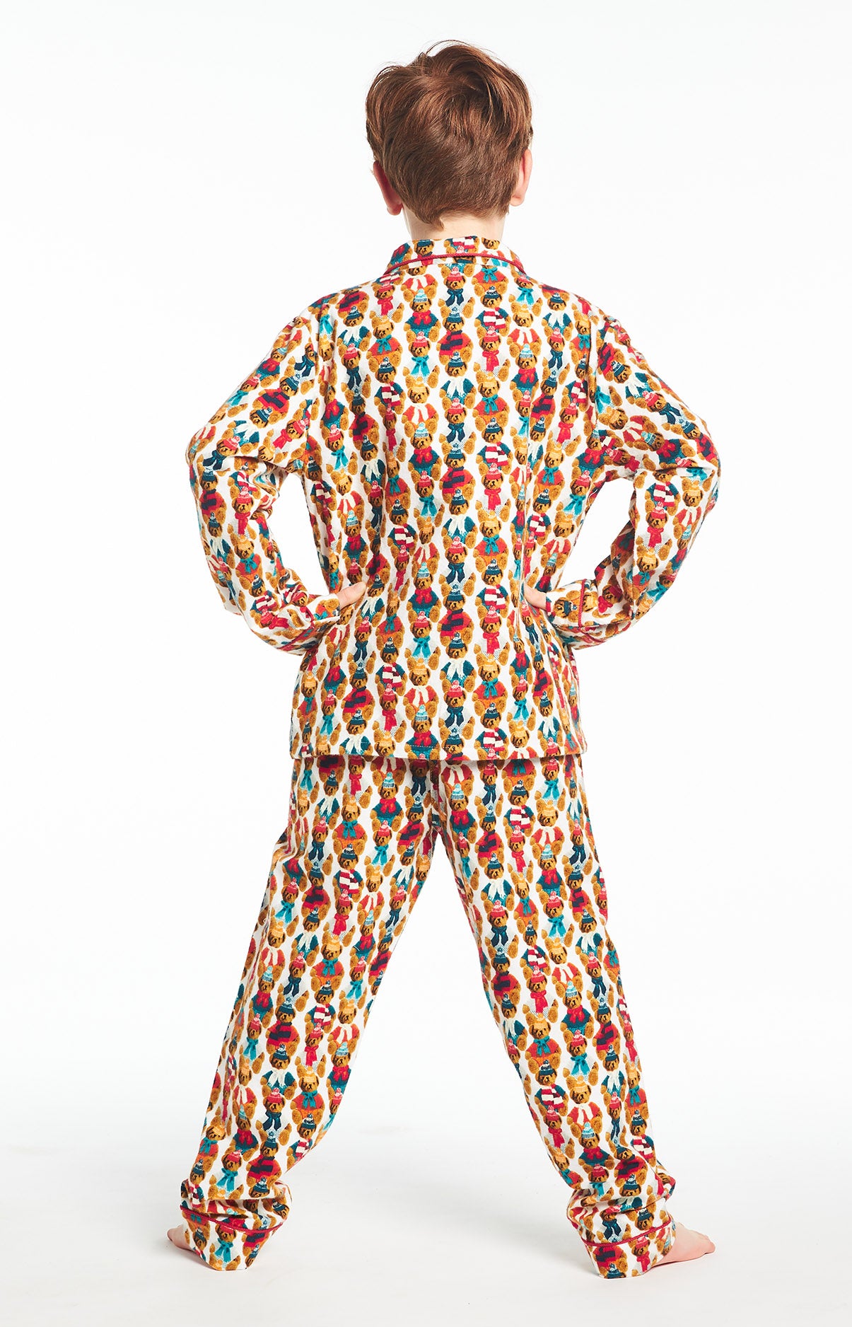 arthur-bob-teddy-pyjama-long-enfant-coton-marron image 4