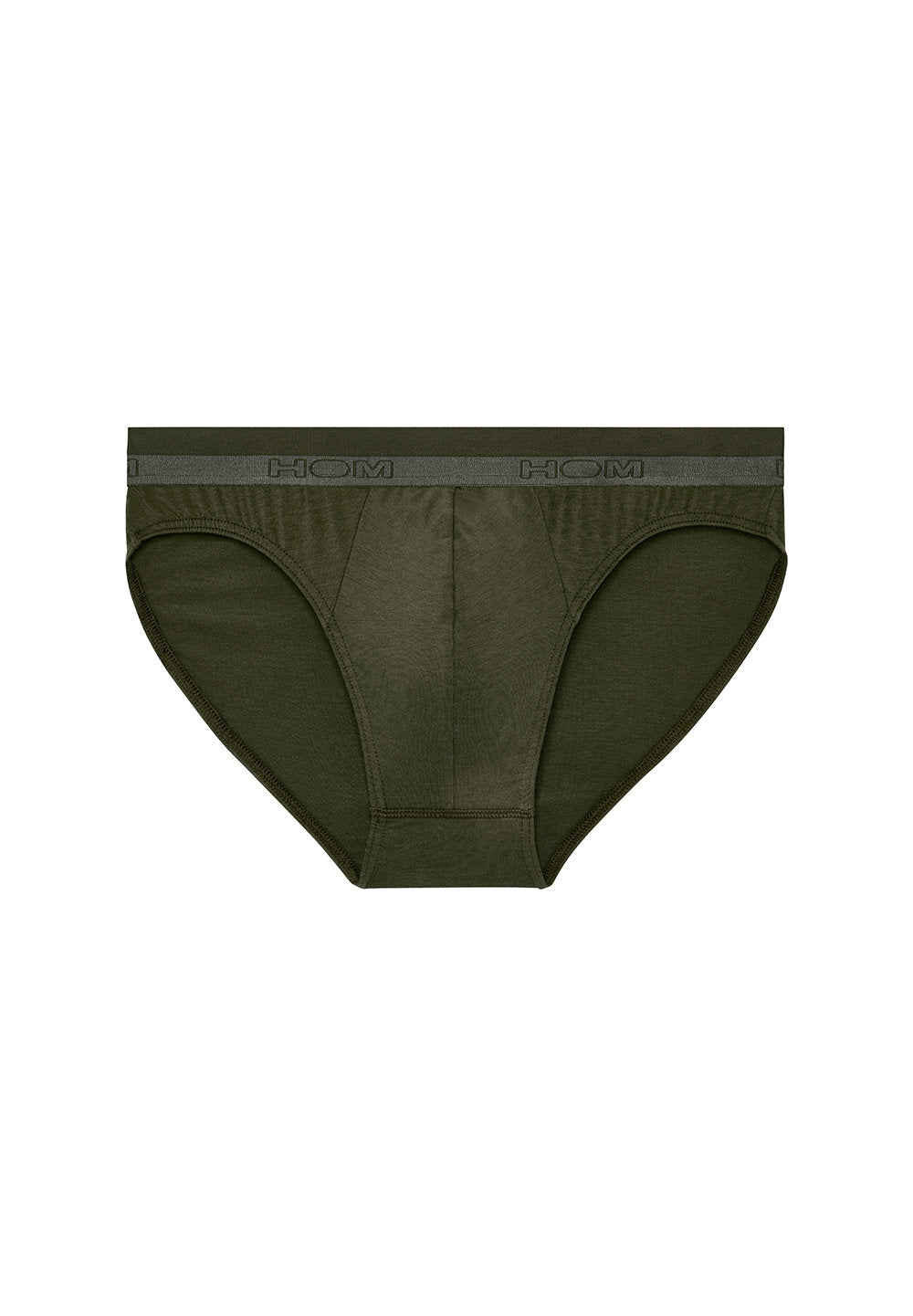 hom-classic-mini-briefs-slip-homme-kaki-fonc-coton-modal image 1