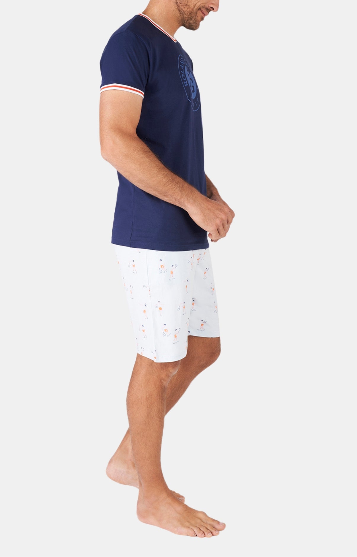 arthur-bob-pyjashort-roland-garros-marine-coton-bio image 4
