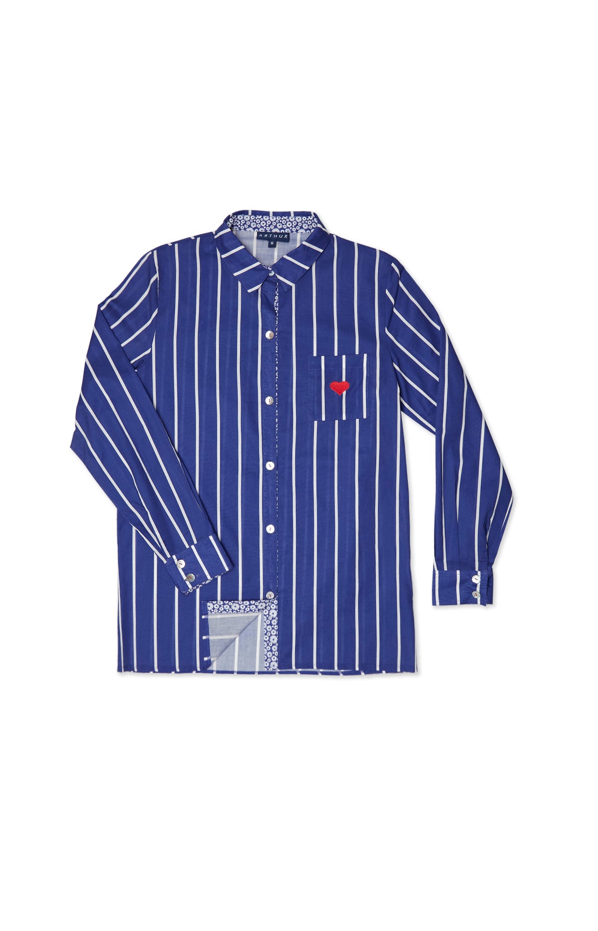 arthur-bob-camille-chemise-coton-bleu-roi image 3