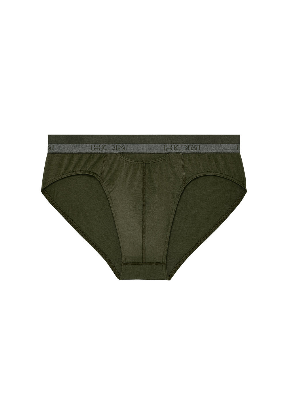 hom-ho1-slip-homme-modal-coton-kaki-fonc image 1
