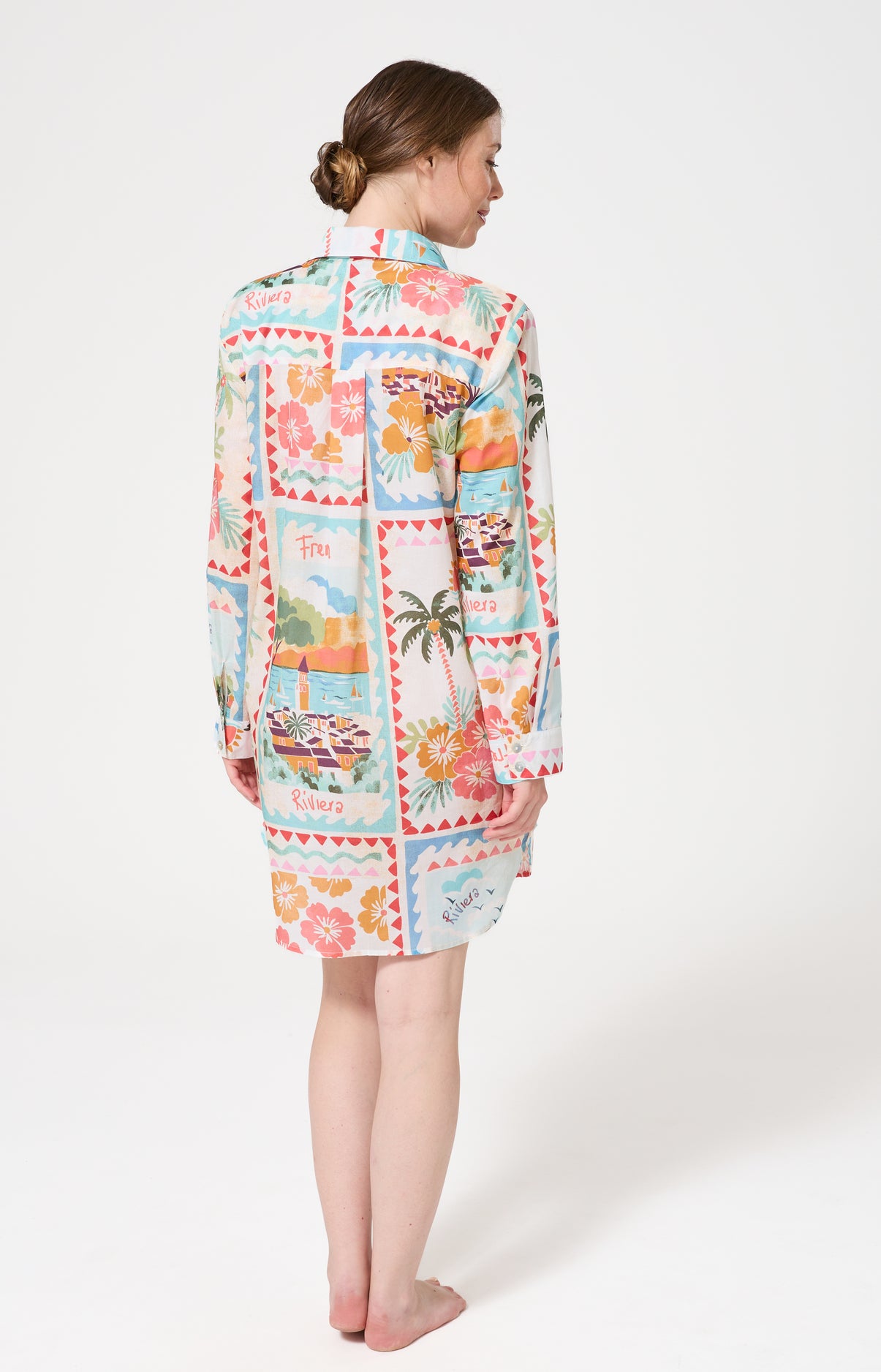 arthur-bob-french-riviera-robe-chemise-multicolore-coton image 5
