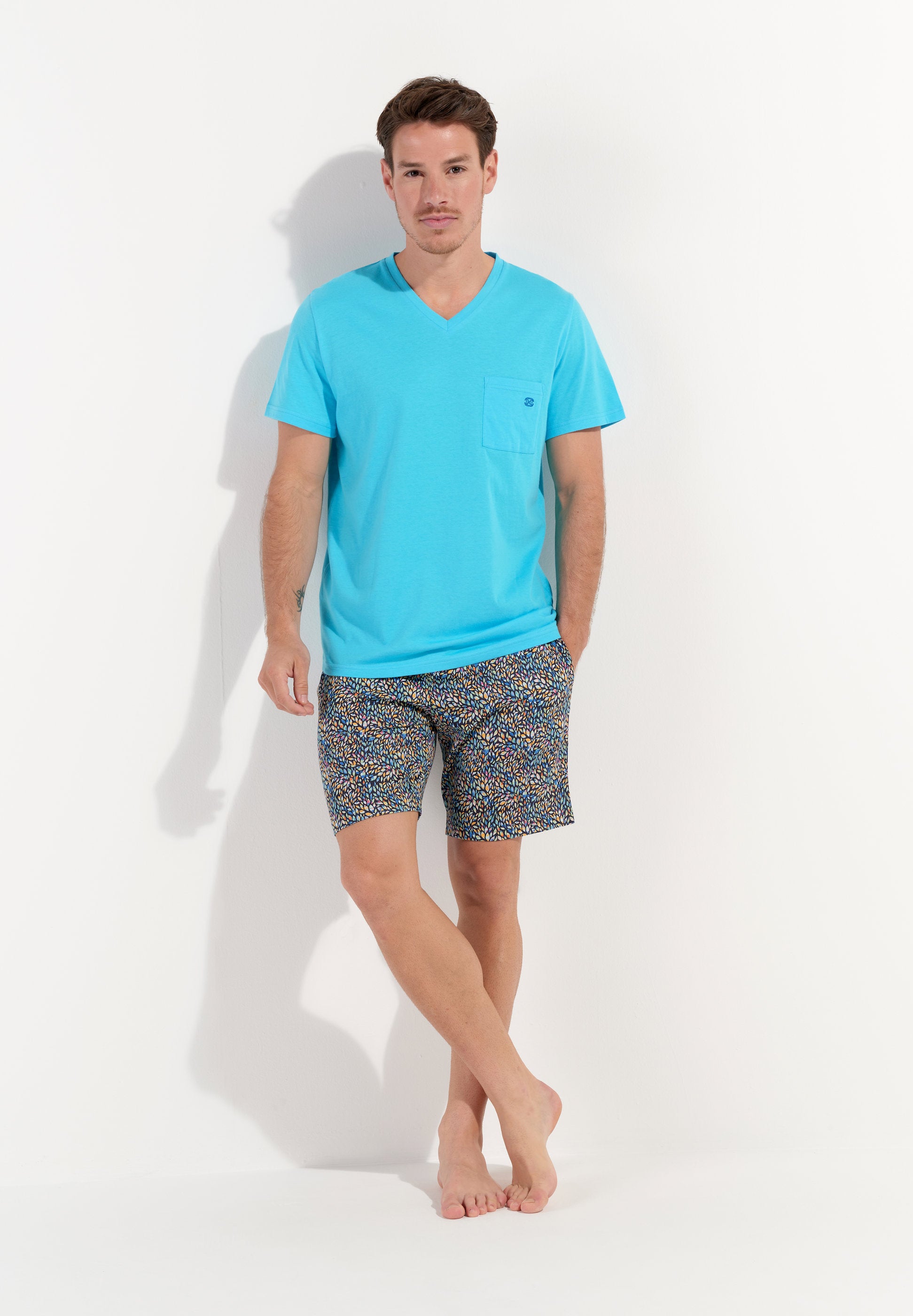 hom-buddy-pyjama-short-multico-print-coton image 3