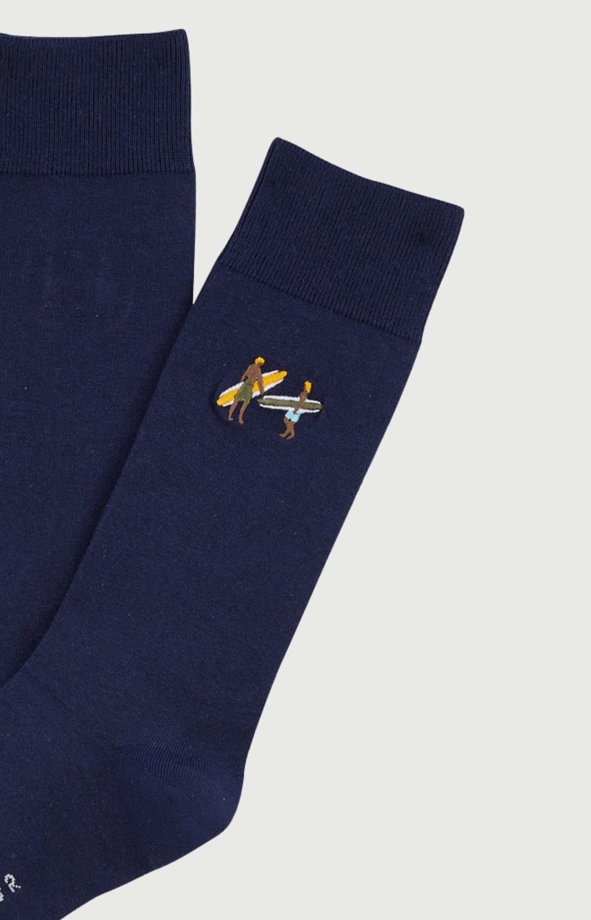 arthur-bob-surf-chaussettes-marine-coton-brod image 2