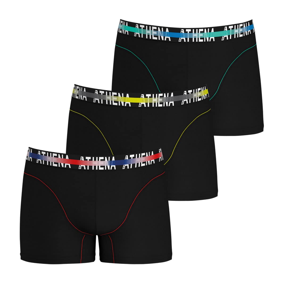 athena-endurance-24h-boxer-homme-lot-3-noir-taille-m image 1