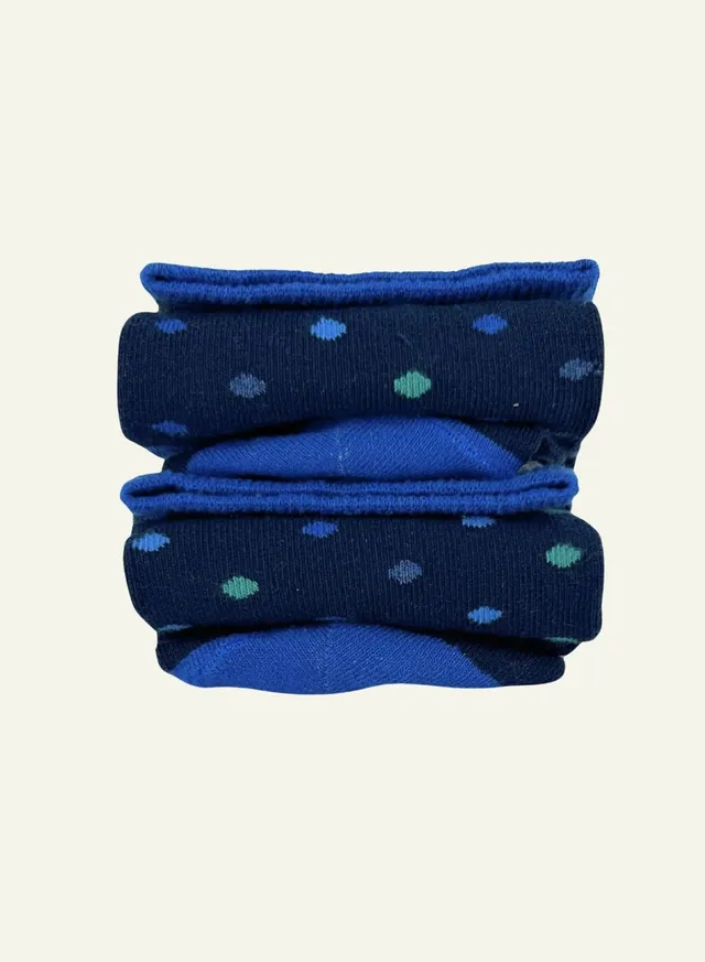 archiduchesse-fantaisie-bulle-d-eau-chaussettes-enfant-bleu-recycl image 1
