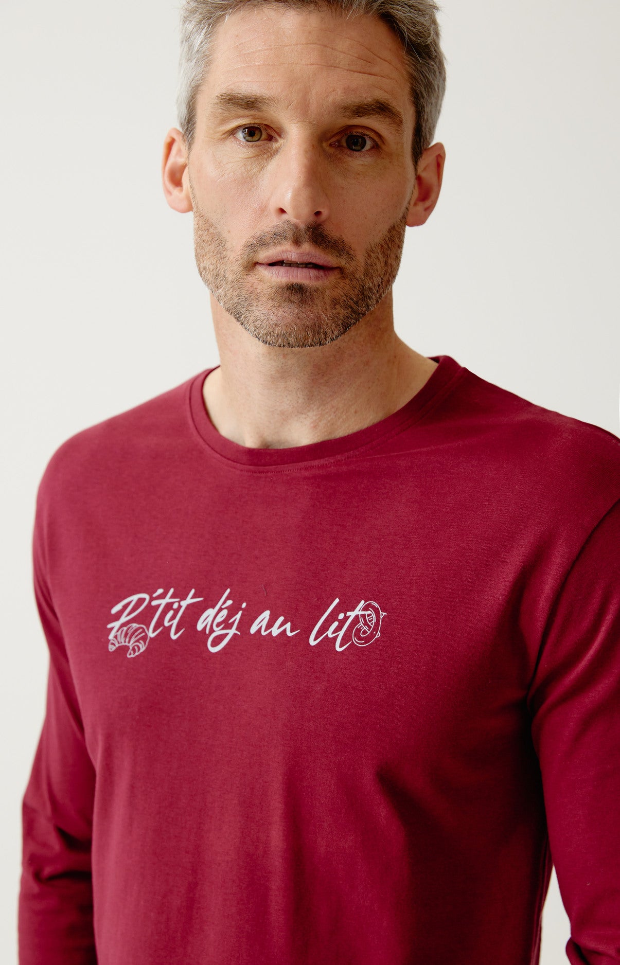 arthur-bob-p-tit-dej-au-lit-pyjama-homme-gris-coton-bio image 2