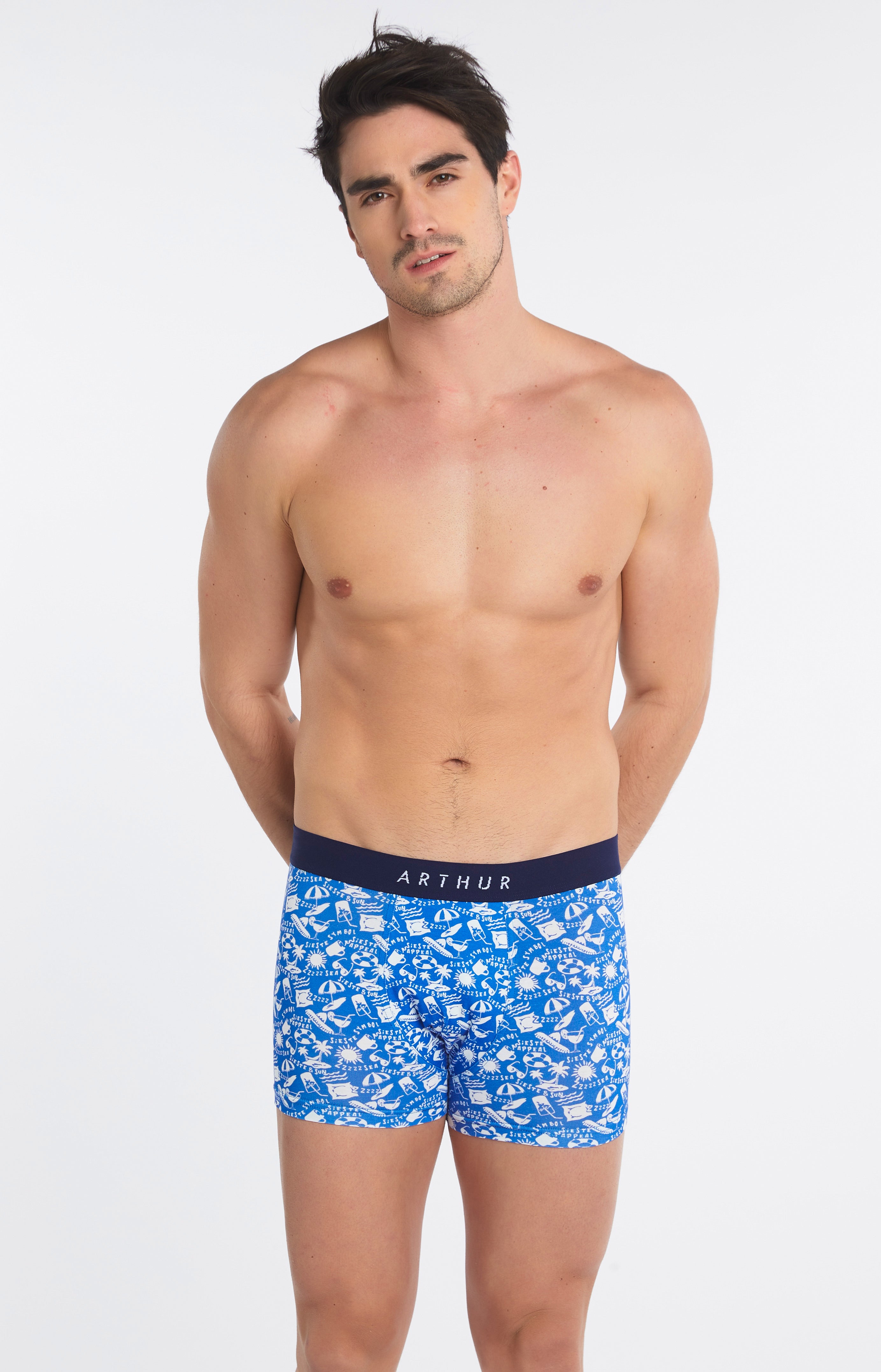 arthur-bob-symbole-boxer-coton-bio-bleu-roi-xl image 2