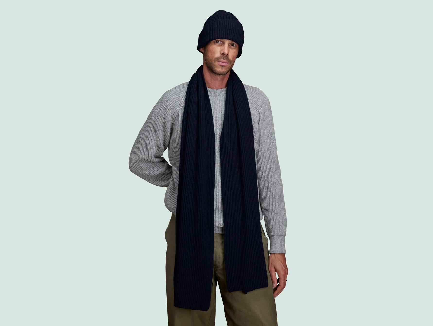 p-trone-charpe-laine-m-rinos-bleu-marine-taille-unique image 5