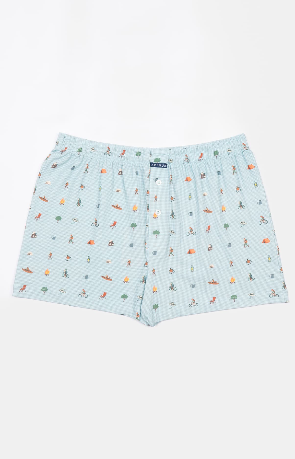 arthur-le-club-camping-cale-on-coton-bio-celadon-homme image 3