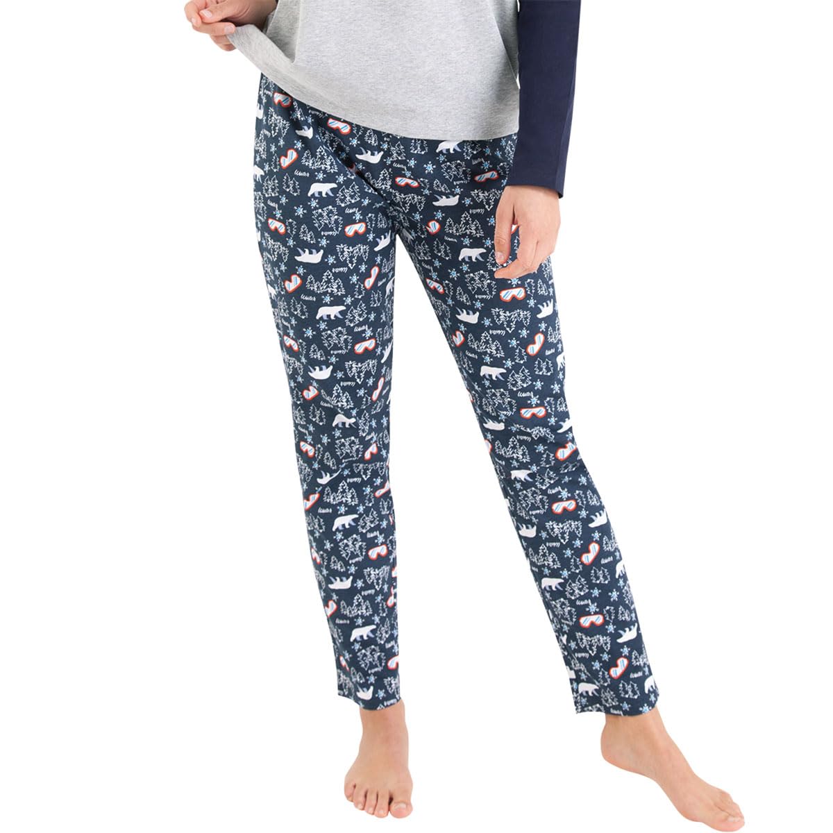 athena-easy-coton-pyjama-long-femme-col-rond-48-50-coton image 3