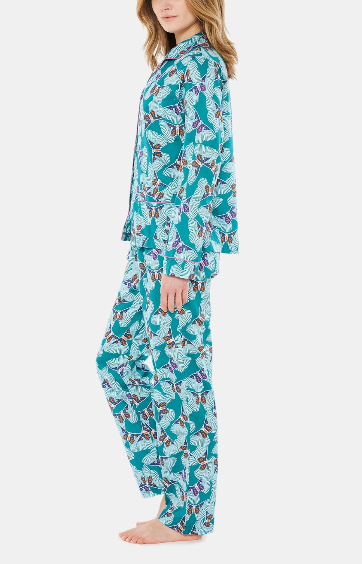 arthur-bob-pyjama-boutonn-papillon-pyjama-femme-meraude image 4