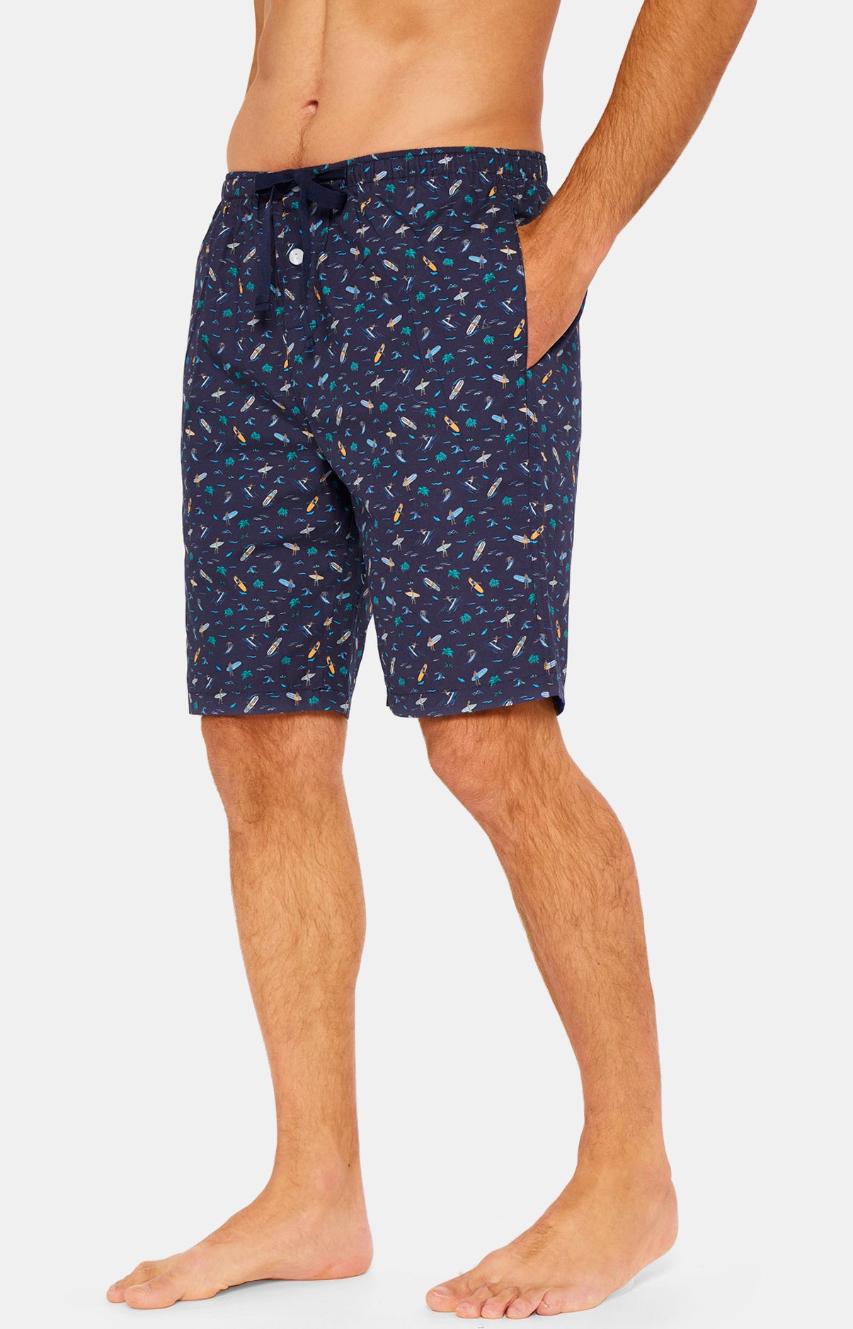 arthur-bob-pyjama-court-boutonn-coton-bio-marine-california image 6