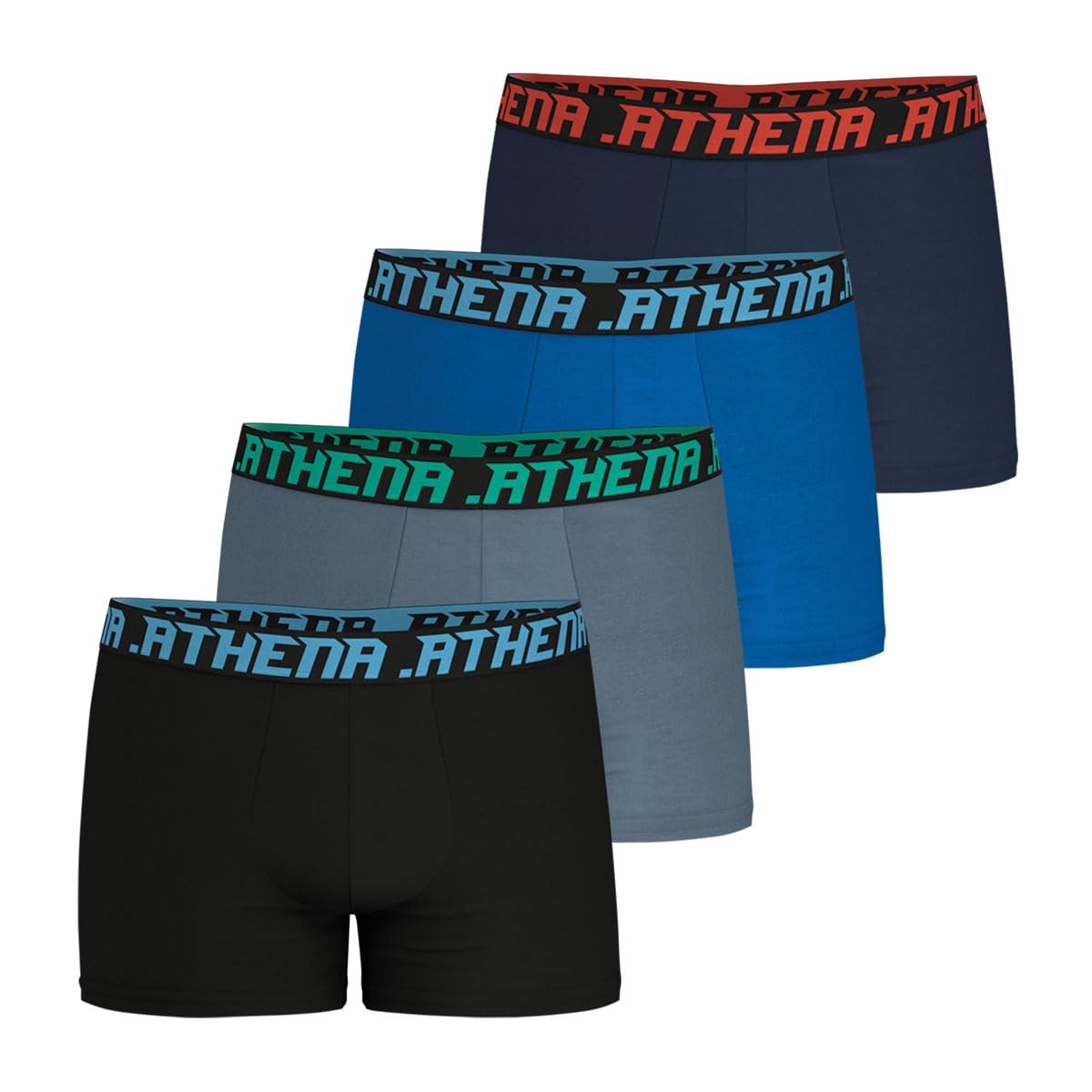 athena-my-petit-prix-lot-4-boxers-homme-coton-stretch-gris-bleu image 4