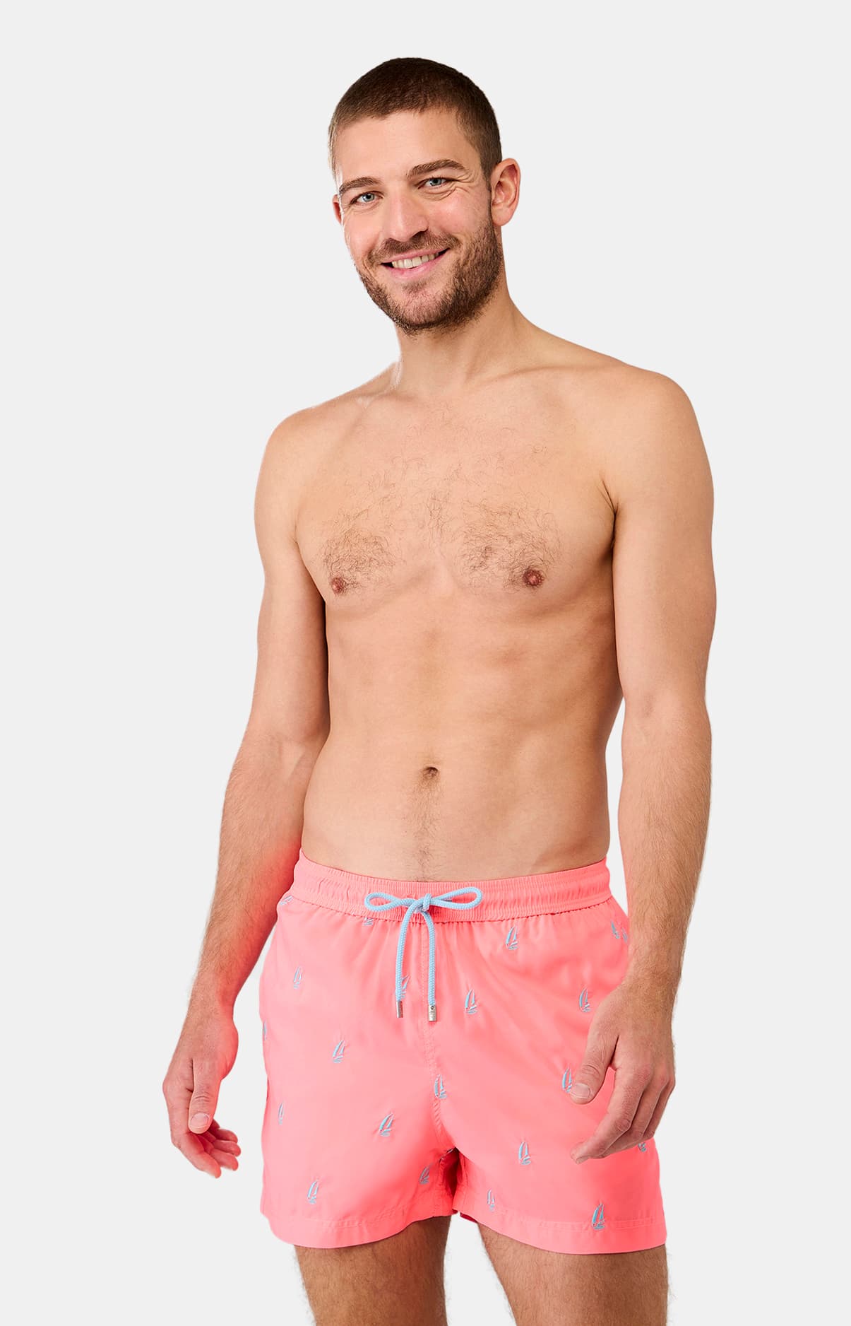 arthur-bob-brod-bateau-short-de-bain-rose-recycl image 1