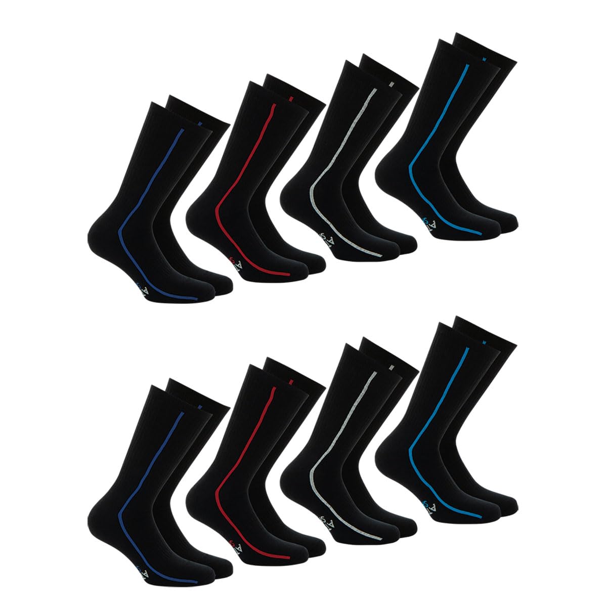 athena-daily-sport-lot-8-chaussettes-blanc-39-42 image 2