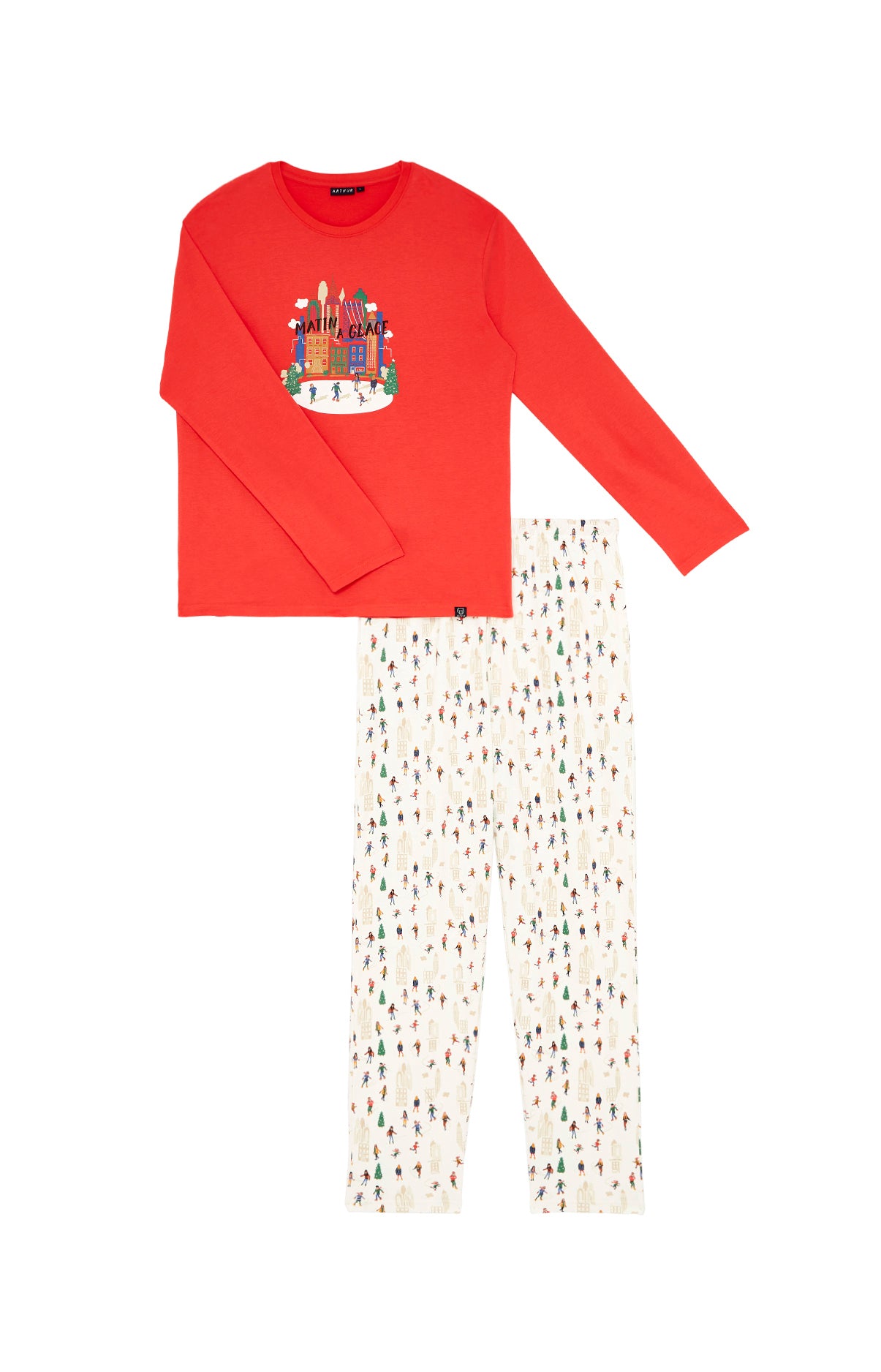 arthur-bob-pyjama-matin-glace-coton-bio-blanc image 3