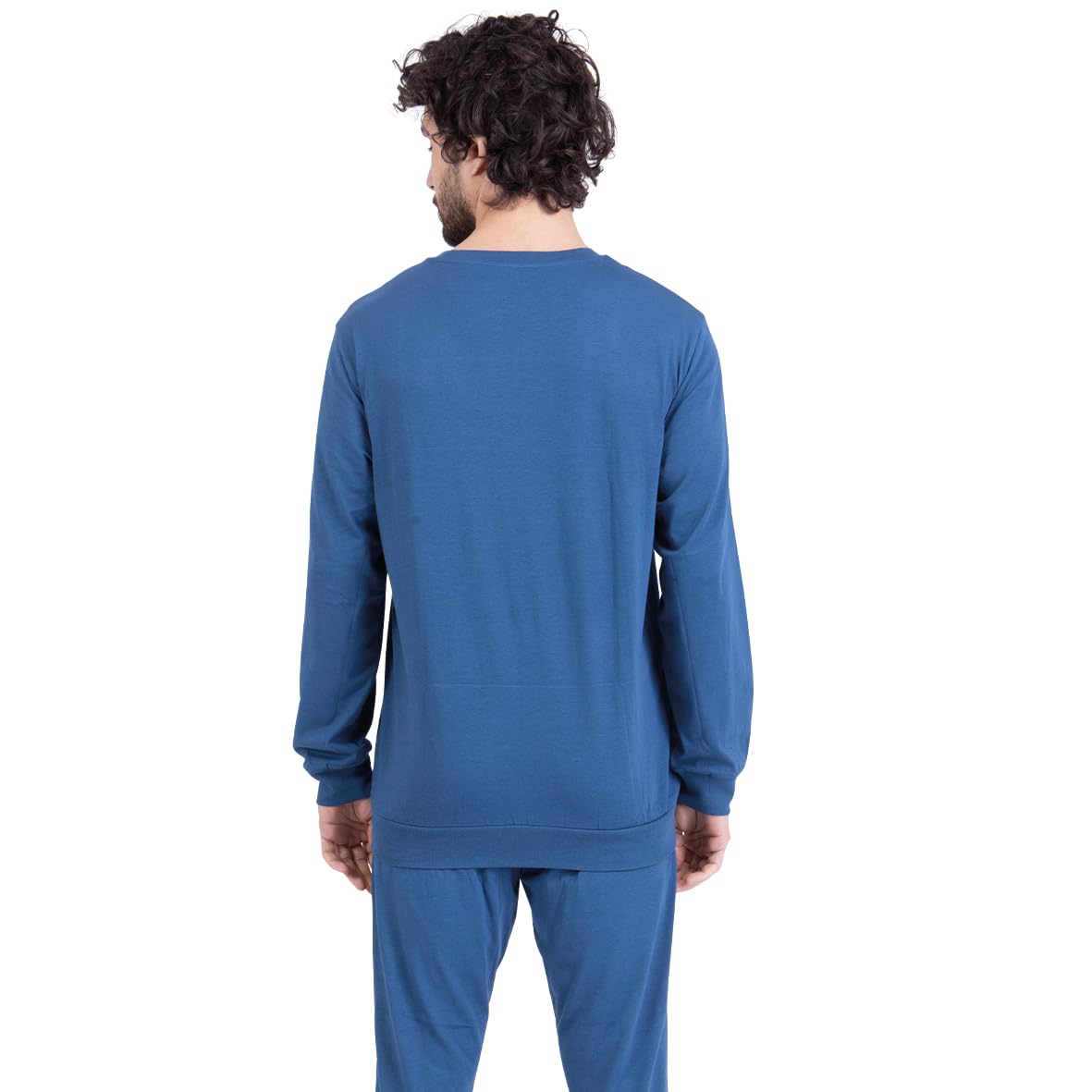 athena-easy-coton-pyjama-long-homme-col-rond-sportswear image 3