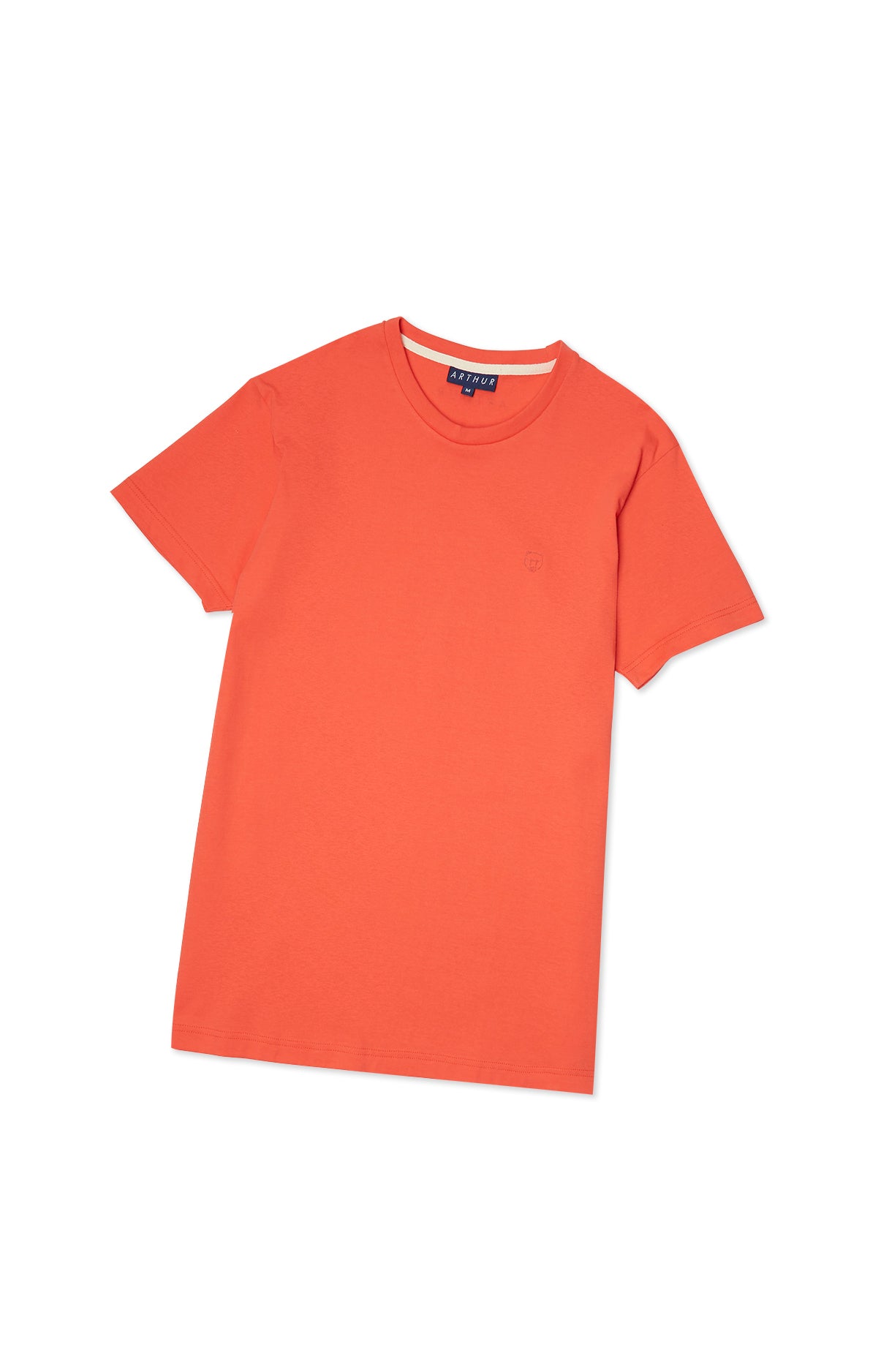 arthur-bob-tee-shirt-uni-rouge-coton-bio image 3