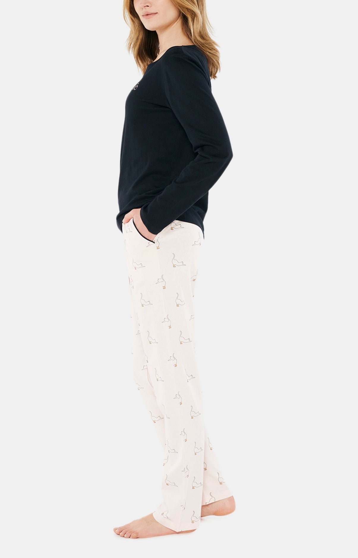 arthur-bob-chat-beaut-pyjama-femme-poudre-coton image 2