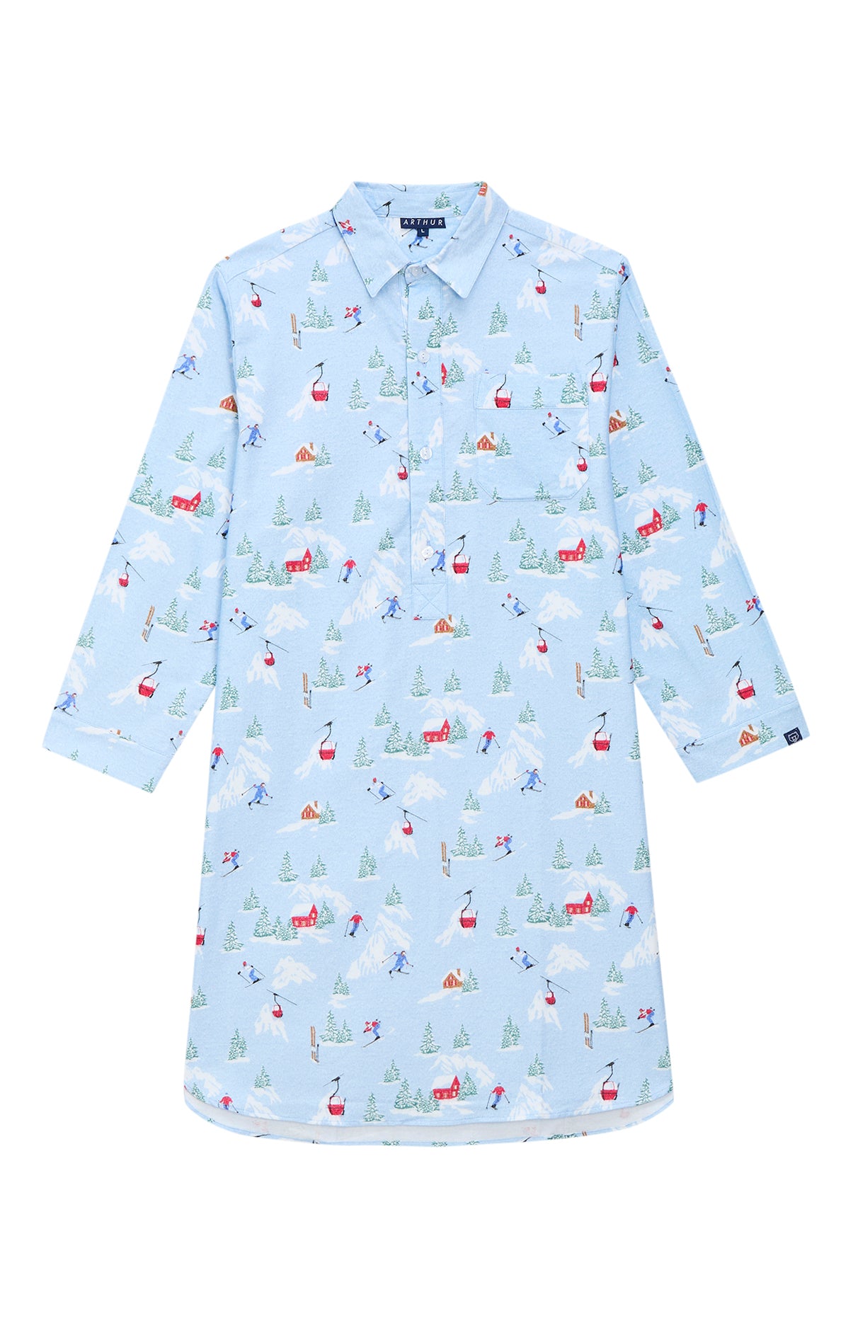 arthur-bob-altitude-chemise-de-nuit-pilou-homme-ciel-l image 3