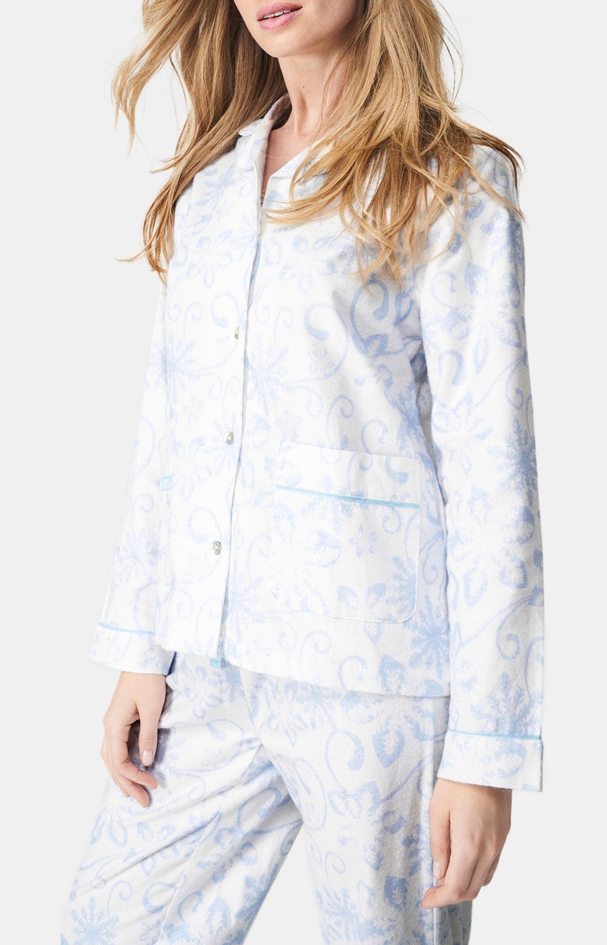 arthur-bob-dreamland-pyjama-boutonn-blanc-pilou-chaud image 6
