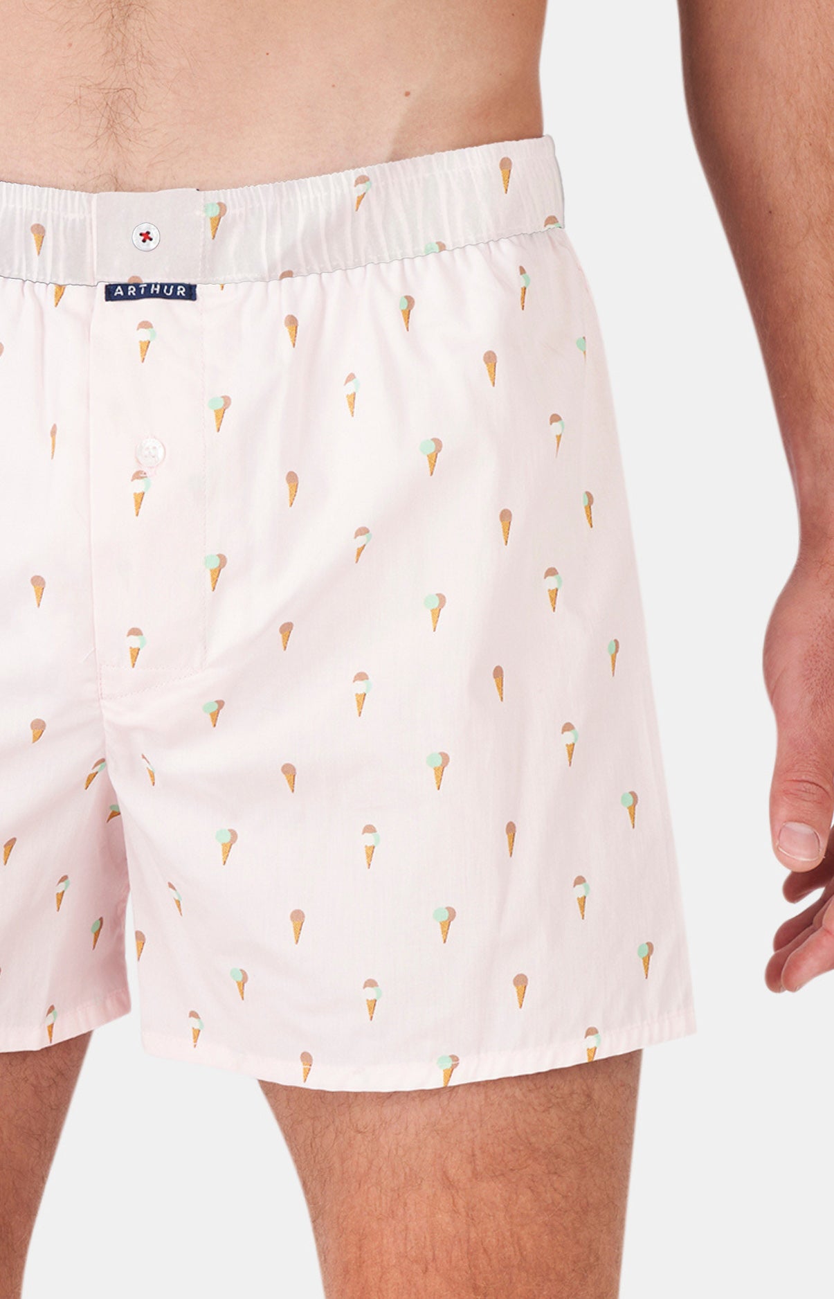 arthur-le-club-glace-cale-on-homme-rose-coton image 1