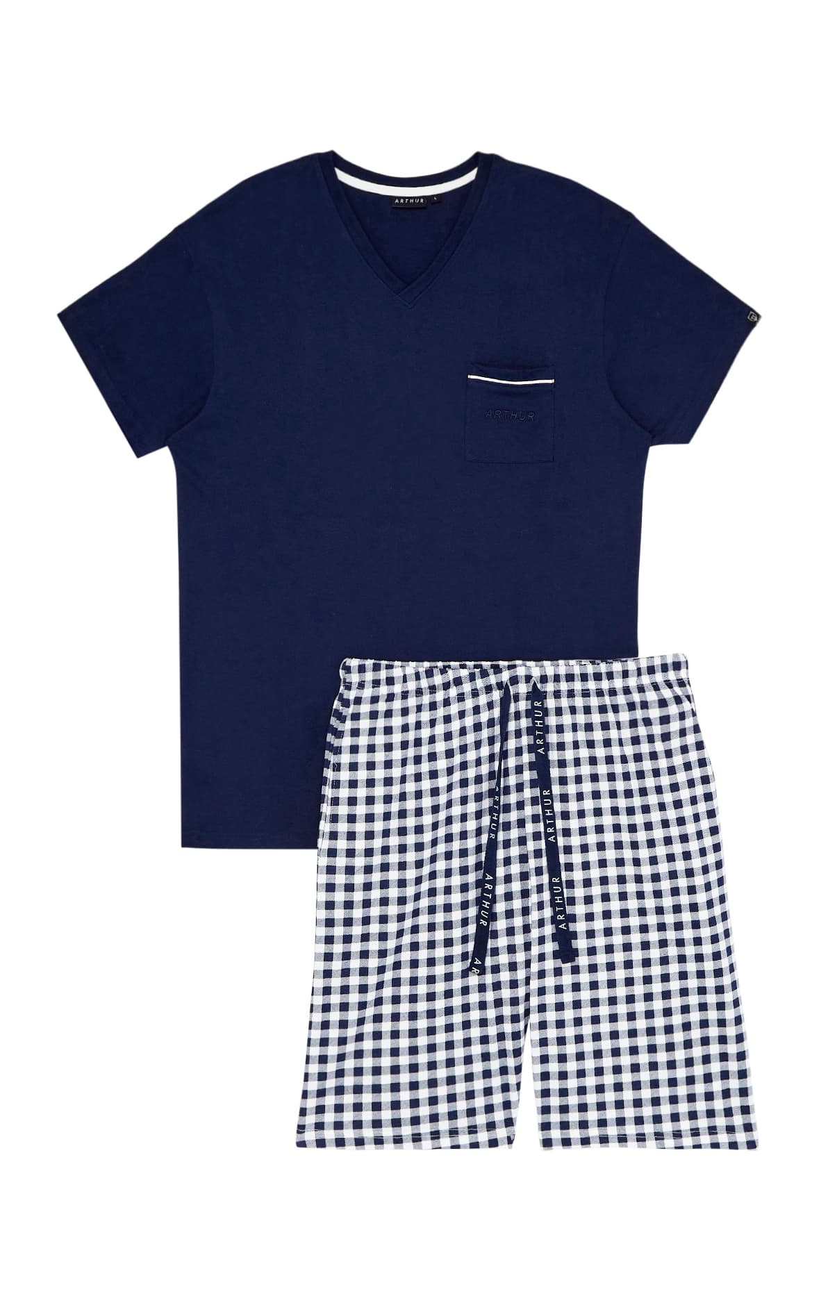 arthur-bob-star-pyjashort-coton-bio-marine image 3