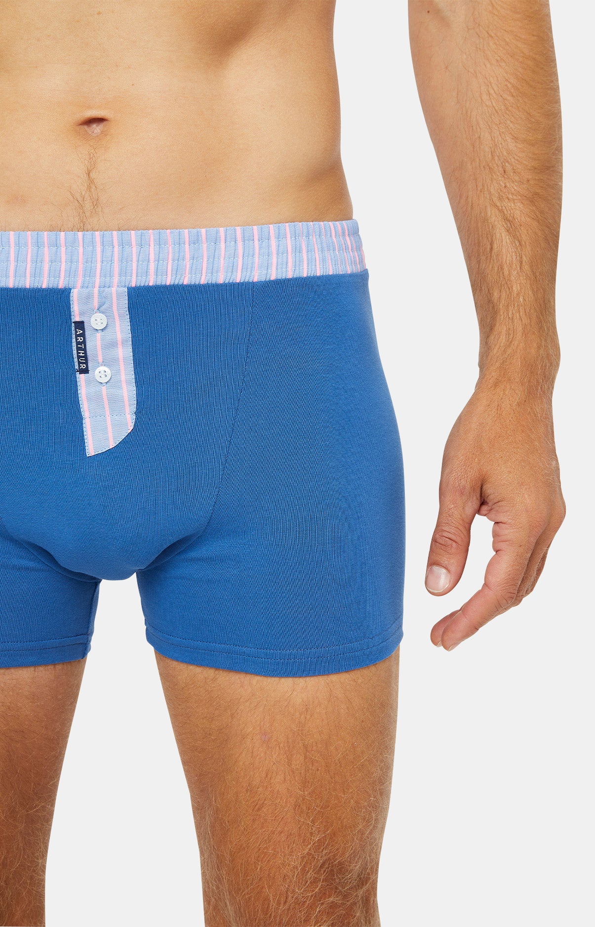 arthur-bob-boxer-club-boxer-bleu-l-coton image 2