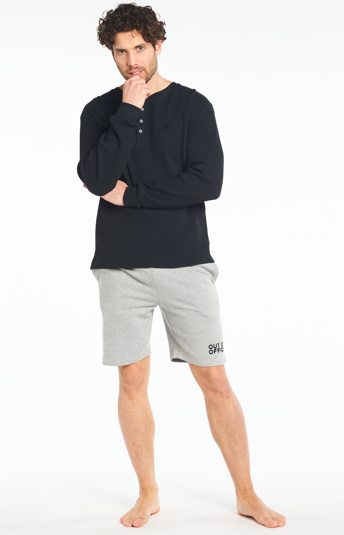 arthur-bob-tee-shirt-uni-t-shirt-homme-noir-coton image 3