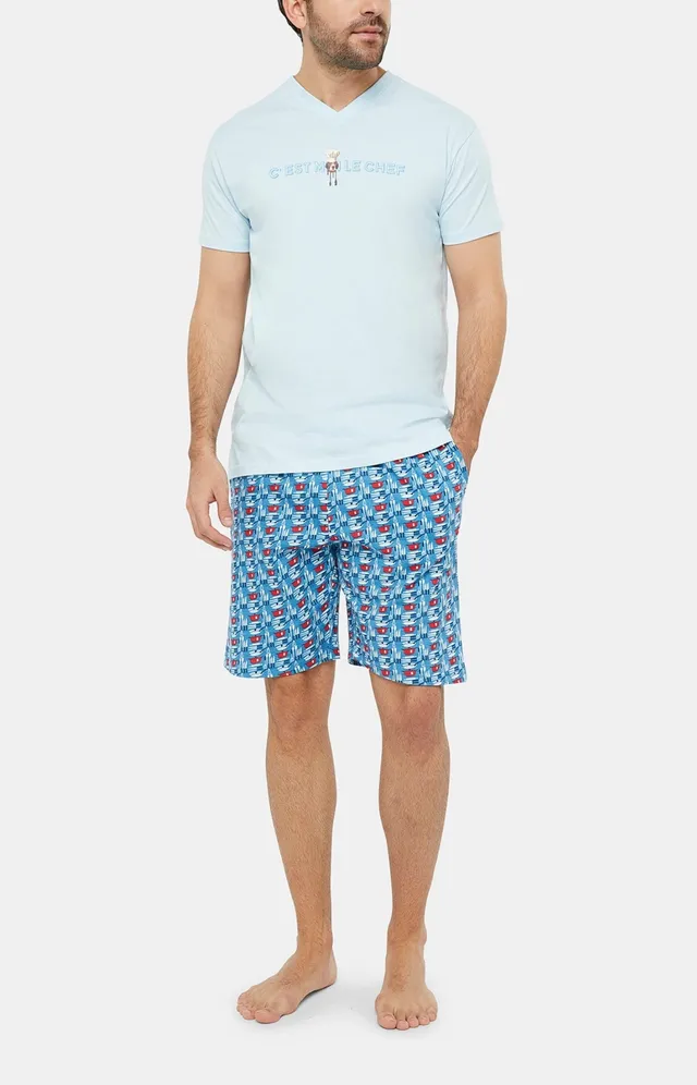 arthur-bob-ustensibles-pyjashort-homme-jean-coton image 1