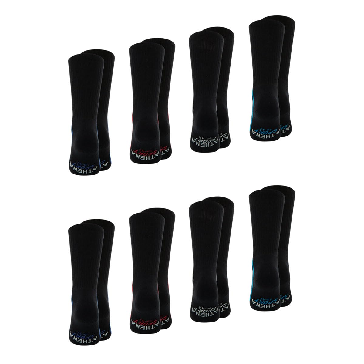 athena-daily-sport-lot-8-chaussettes-blanc-39-42 image 3