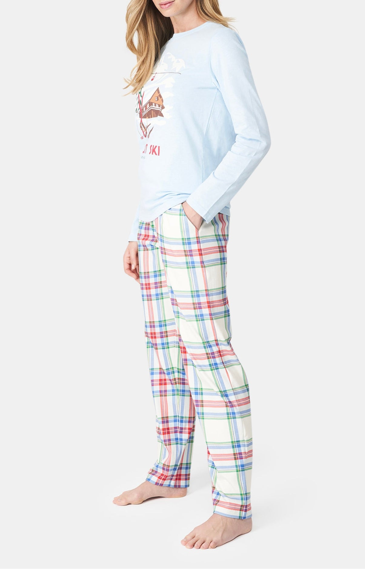 arthur-bob-th-lit-ski-pyjama-blanc-coton-bio-femme image 4