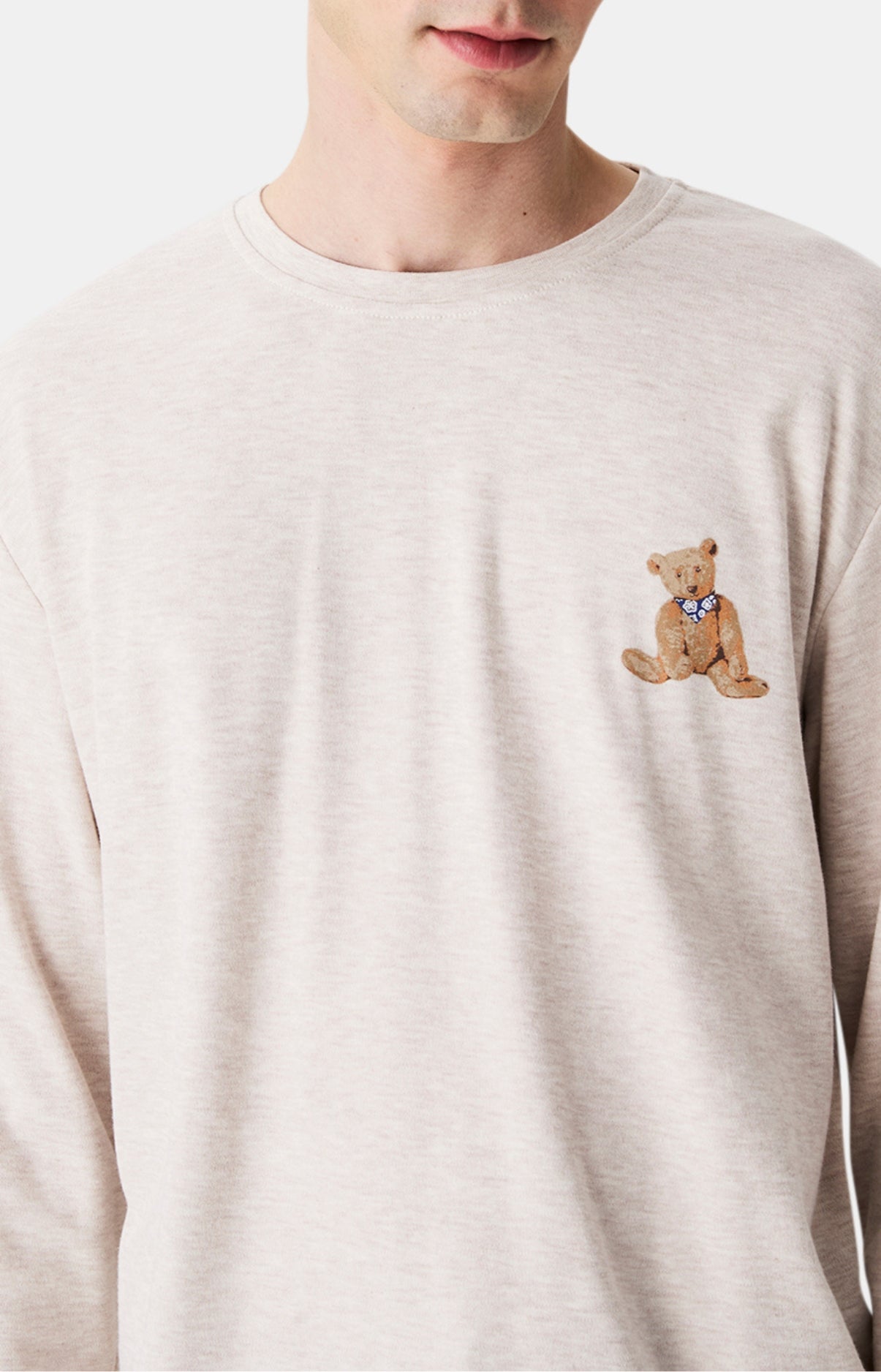 arthur-bob-old-teddy-pyjama-homme-marine-coton-bio-chaud image 2