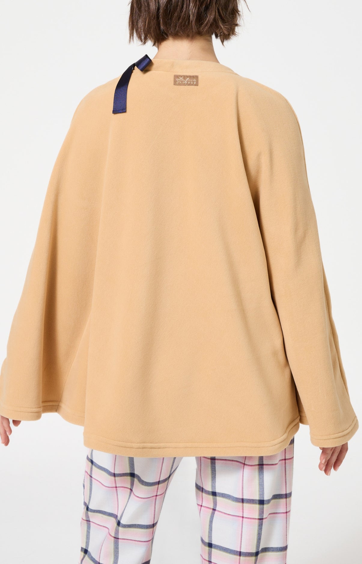 arthur-bob-camille-poncho-camel-polaire-taille-unique image 5