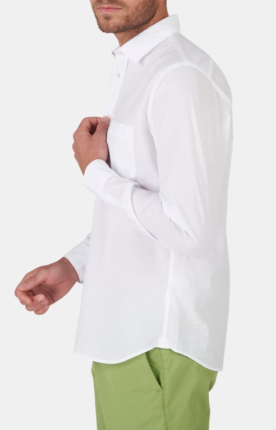 arthur-voile-chemise-homme-blanc-manches-longues image 5