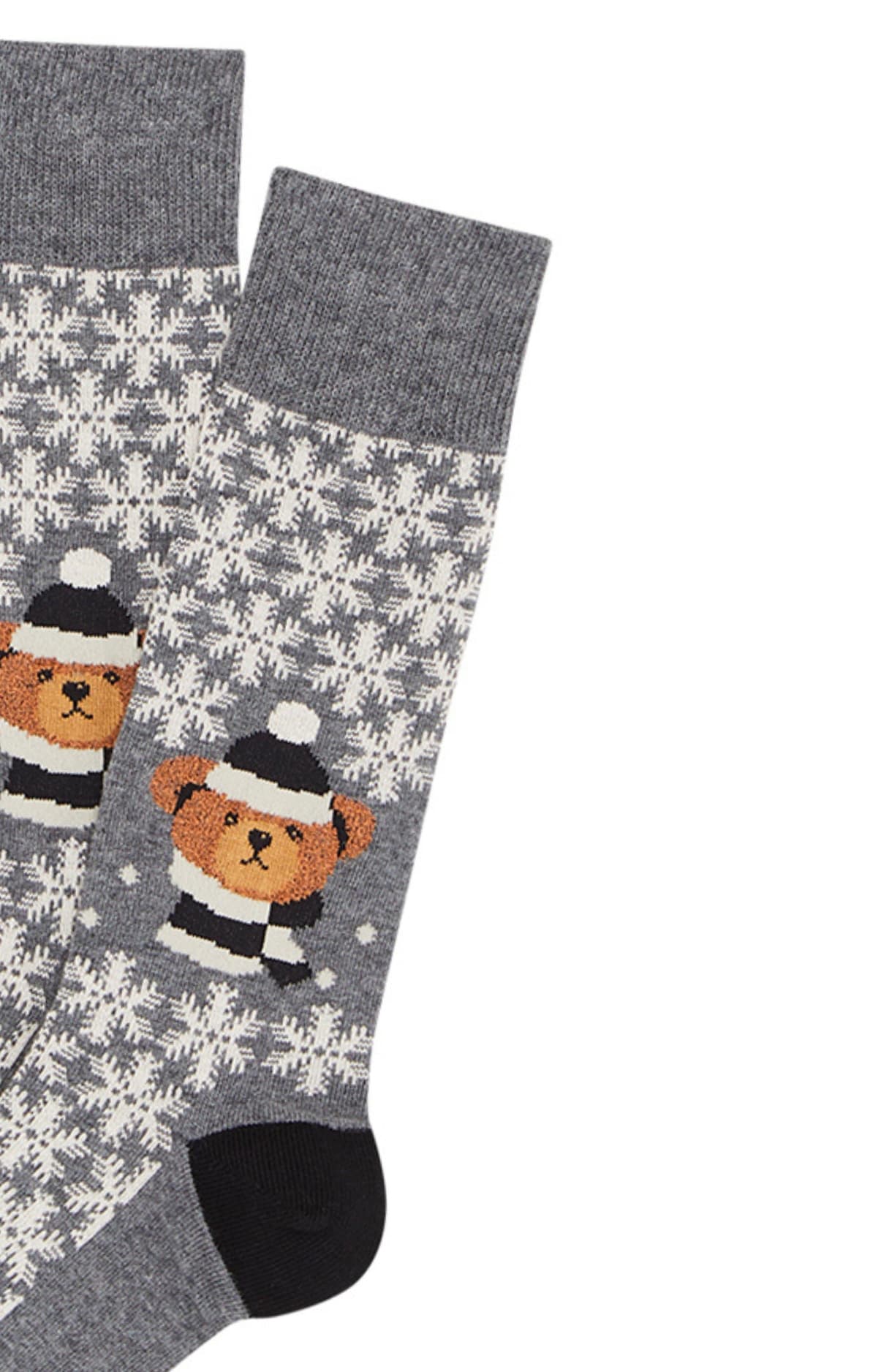 arthur-bob-chaussettes-teddy-gris-coton-bio image 2