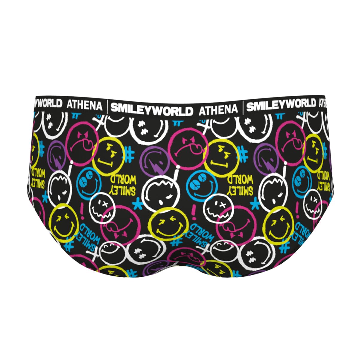 athena-graphic-boxer-fille-smileyworld-stretch-ceinture-tiss-e image 2
